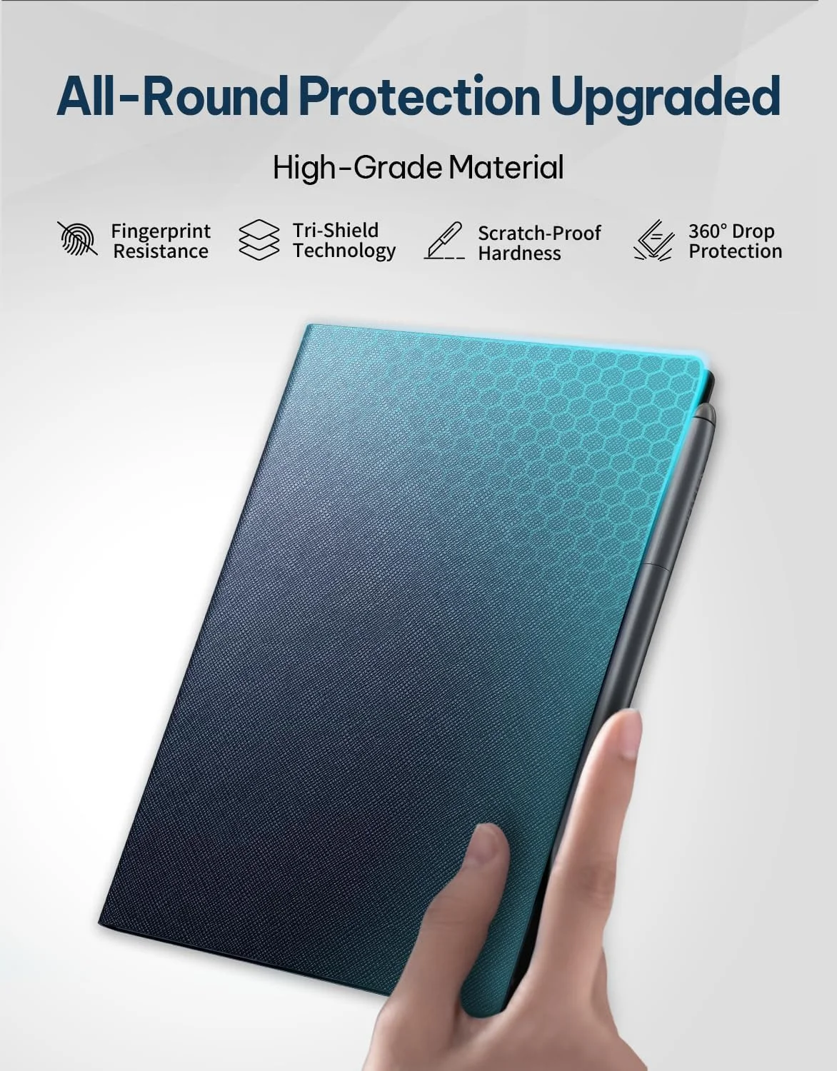 کیف محافظ مشکی برای تبلت جوهر الکترونیکی iFLYTEK 8.2" AINOTE Air 2 (کیف مشکی)