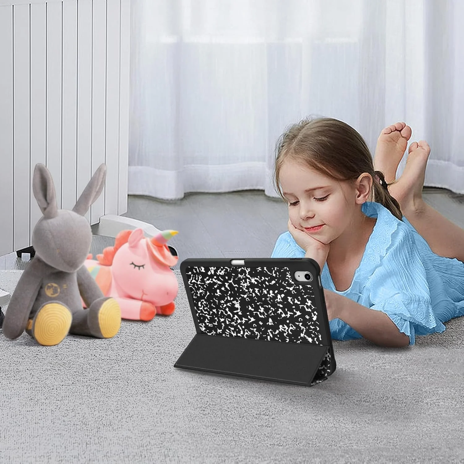 Fintie SlimShell Case for iPad 10th Generation 10.9 Inch Tablet (2022 Release) - Flexible Soft TPU Stand Back Cover with Pencil Holder, Auto Sleep/Wake, Composition Book Black Fintie SlimShell Case for iPad 10th Generation 10.9 Inch Tablet (2022 Release) - Flexible Soft TPU Stand Back Cover with Pencil Holder, Auto Sleep/Wake, Composition Book Black