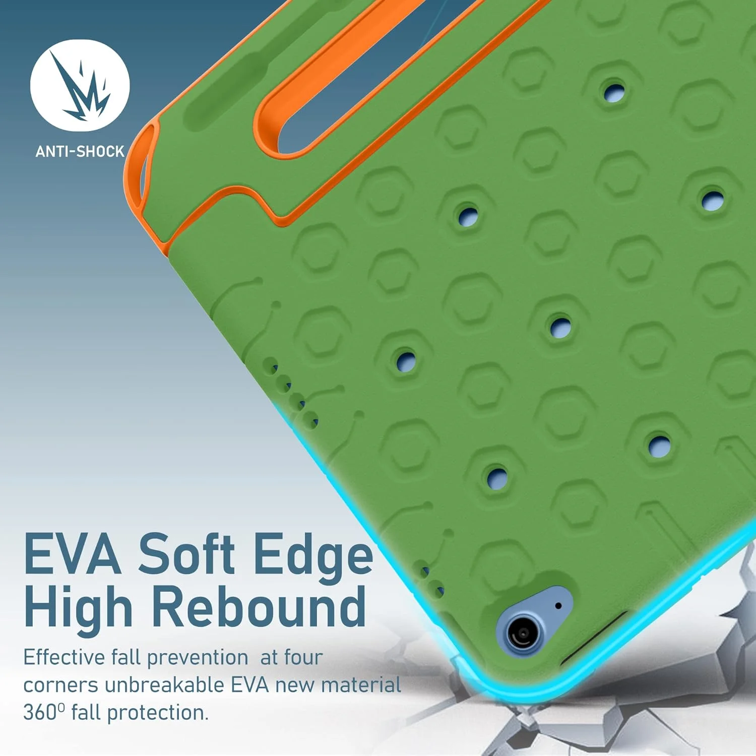 کاور محافظ کودکانه مقاوم Moxedo از جنس EVA سیلیکونی، طرح کارتونی سه بعدی DIY ضد ضربه به همراه جای مداد، استند و دستگیره سازگار با آیپد 2022 (نسل 10) 10.9 اینچی (سبز) کاور محافظ کودکانه مقاوم Moxedo از جنس EVA سیلیکونی، طرح کارتونی سه بعدی DIY ضد ضربه به همراه جای مداد، استند و دستگیره سازگار با آیپد 2022 (نسل 10) 10.9 اینچی (سبز)