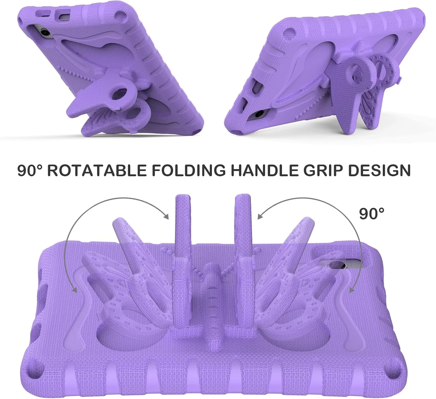 کاور کودکانه JSUSOU برای تبلت سامسونگ گلکسی تب A9+ / A9 پلاس 11 اینچی مدل (SM-X210/X216/X218) - کاور سبک و ضد ضربه با دستگیره و استند مناسب کودکان برای گلکسی تب A9+، بنفش