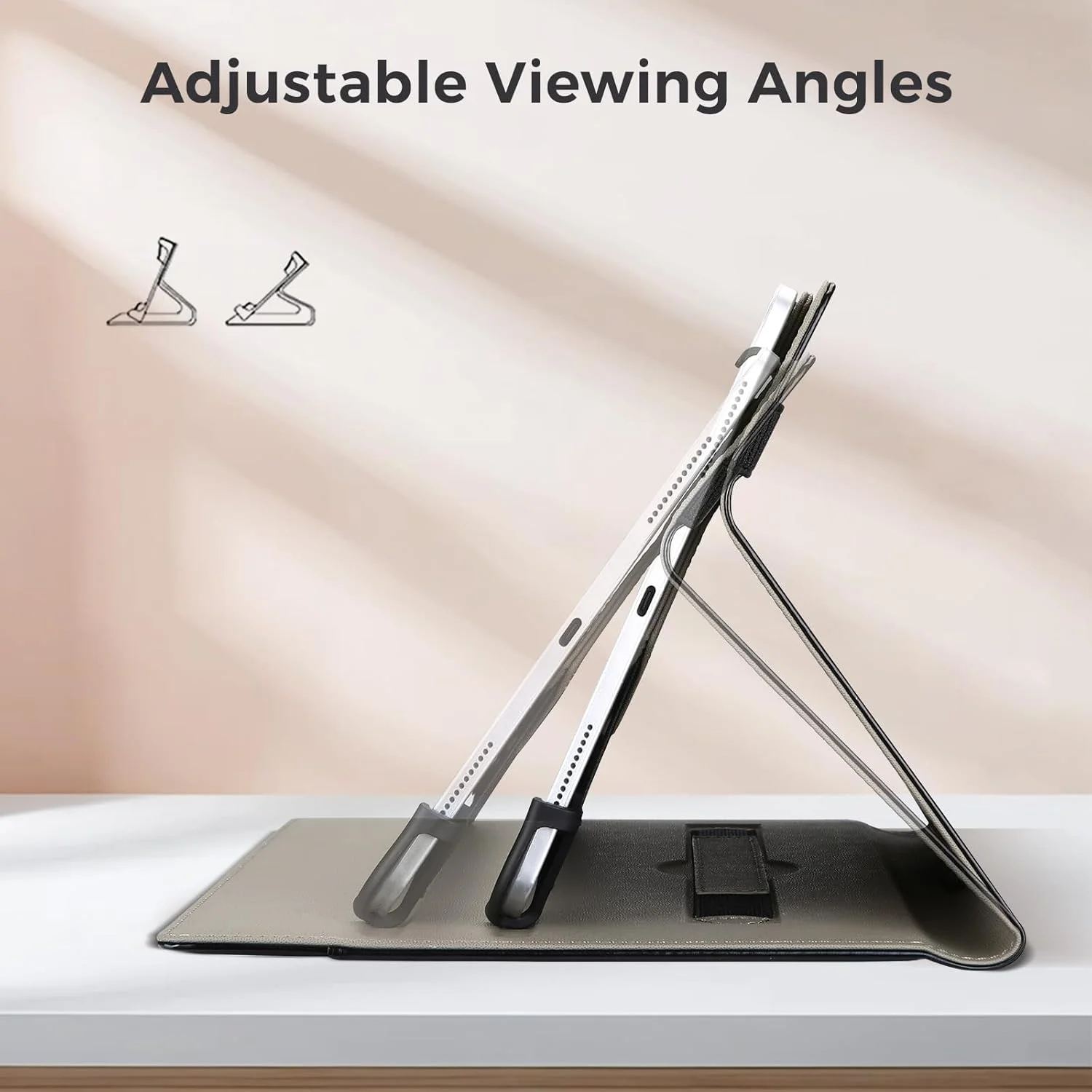 کیف تبلت یونیورسال ProCase سایز 9 تا 11 اینچ، جلد چرمی PU با کیفیت عالی، کاور محافظ با زوایای دید چندگانه و نگهدارنده قلم برای تبلت های 9 تا 11 اینچی - مشکی کیف تبلت یونیورسال ProCase سایز 9 تا 11 اینچ، جلد چرمی PU با کیفیت عالی، کاور محافظ با زوایای دید چندگانه و نگهدارنده قلم برای تبلت های 9 تا 11 اینچی - مشکی