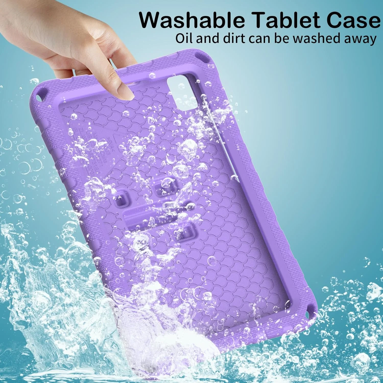 کاور کودکانه JSUSOU برای تبلت سامسونگ گلکسی تب A9+ / A9 پلاس 11 اینچی مدل (SM-X210/X216/X218) - کاور سبک و ضد ضربه با دستگیره و استند مناسب کودکان برای گلکسی تب A9+، بنفش