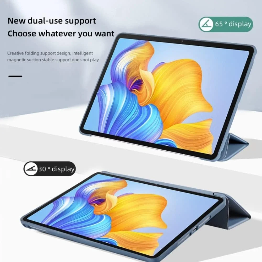 کاور تبلت Jarttarn سازگار با آنر پد 8 12 اینچی، کاور تبلت آنر 8 12.0 اینچی، کاور محافظ باریک سه لایه، کاور تبلت هوشمند تاشو سیلیکونی نرم، بیدار/خواب خودکار (مشکی)