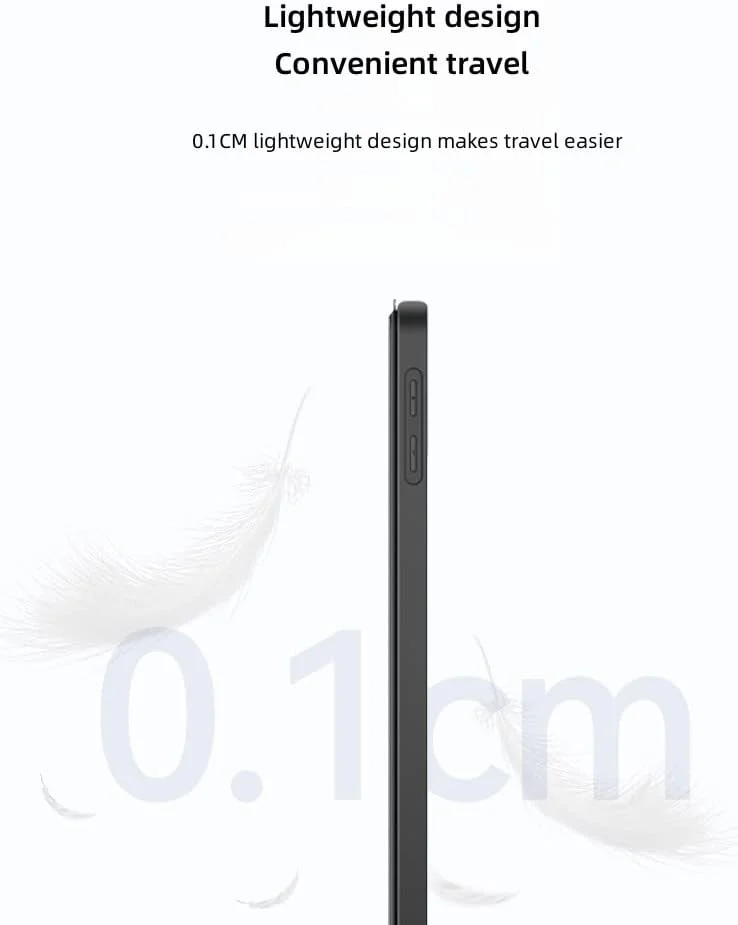 کاور تبلت Jarttarn سازگار با آنر پد 8 12 اینچی، کاور تبلت آنر 8 12.0 اینچی، کاور محافظ باریک سه لایه، کاور تبلت هوشمند تاشو سیلیکونی نرم، بیدار/خواب خودکار (مشکی)