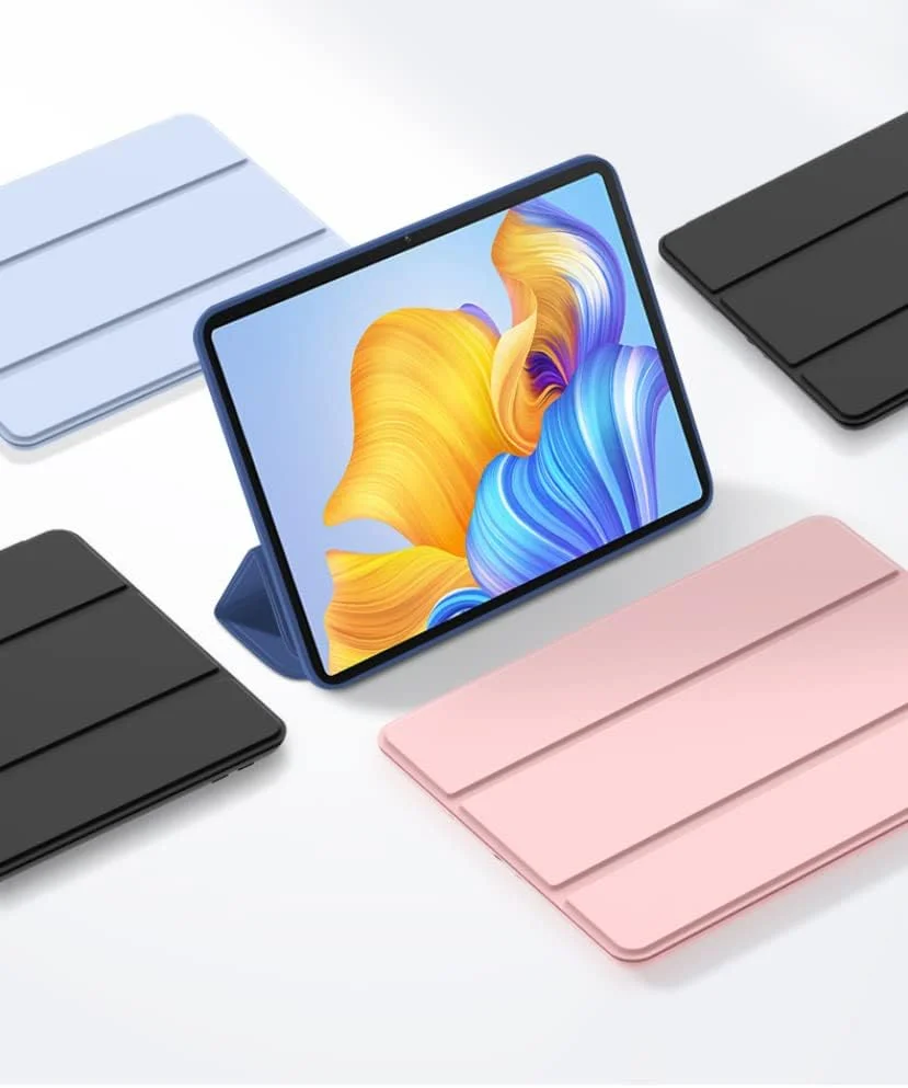 کاور تبلت Jarttarn سازگار با آنر پد 8 12 اینچی، کاور تبلت آنر 8 12.0 اینچی، کاور محافظ باریک سه لایه، کاور تبلت هوشمند تاشو سیلیکونی نرم، بیدار/خواب خودکار (مشکی)