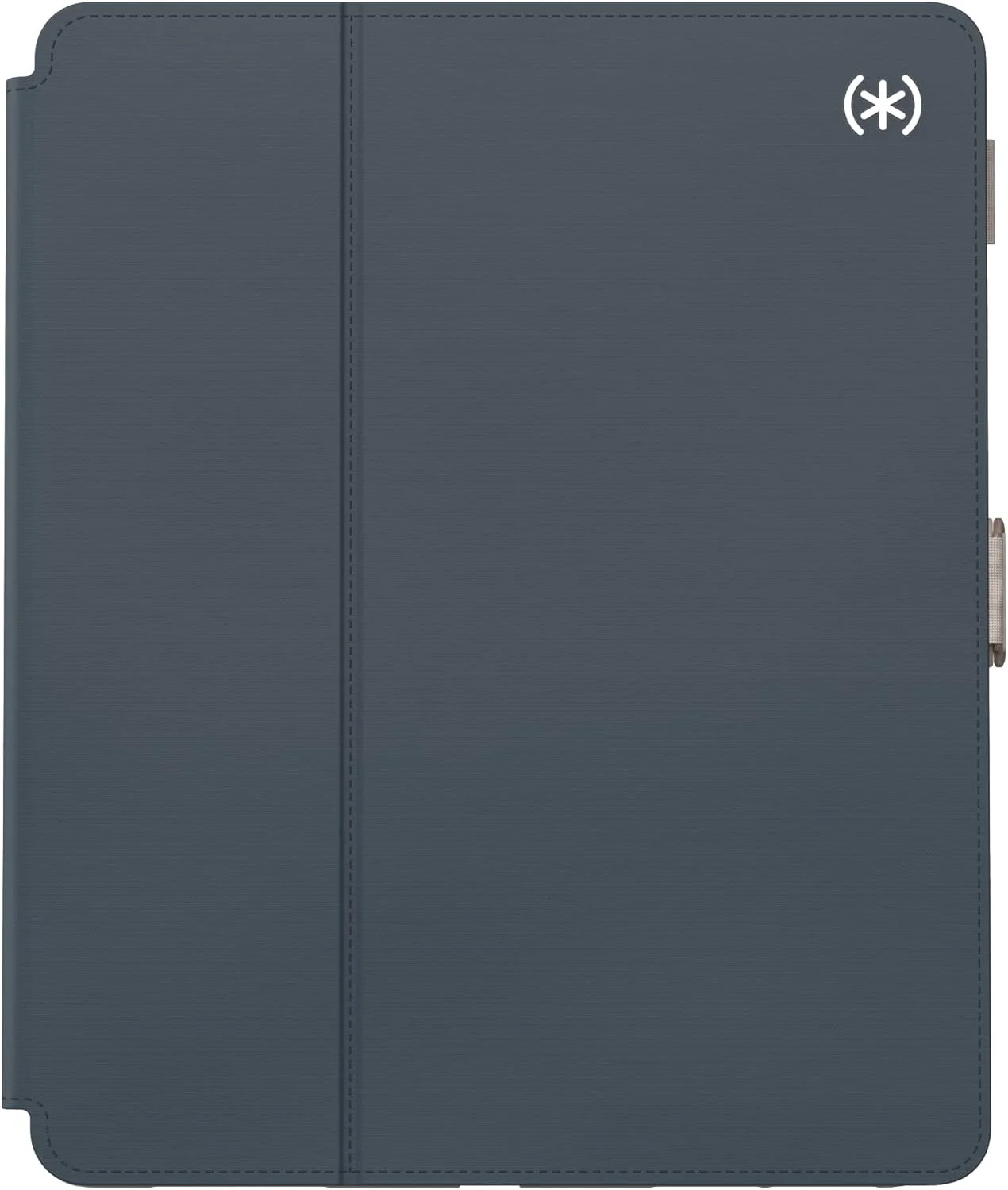 کیف محافظ اسپک برای آیپد پرو نسل ششم 12.9 اینچی - محافظت از افتادن و دوربین، پایه باریک چند حالته، نگهدارنده قلم اپل - شیر بادام/موکا/زغالی