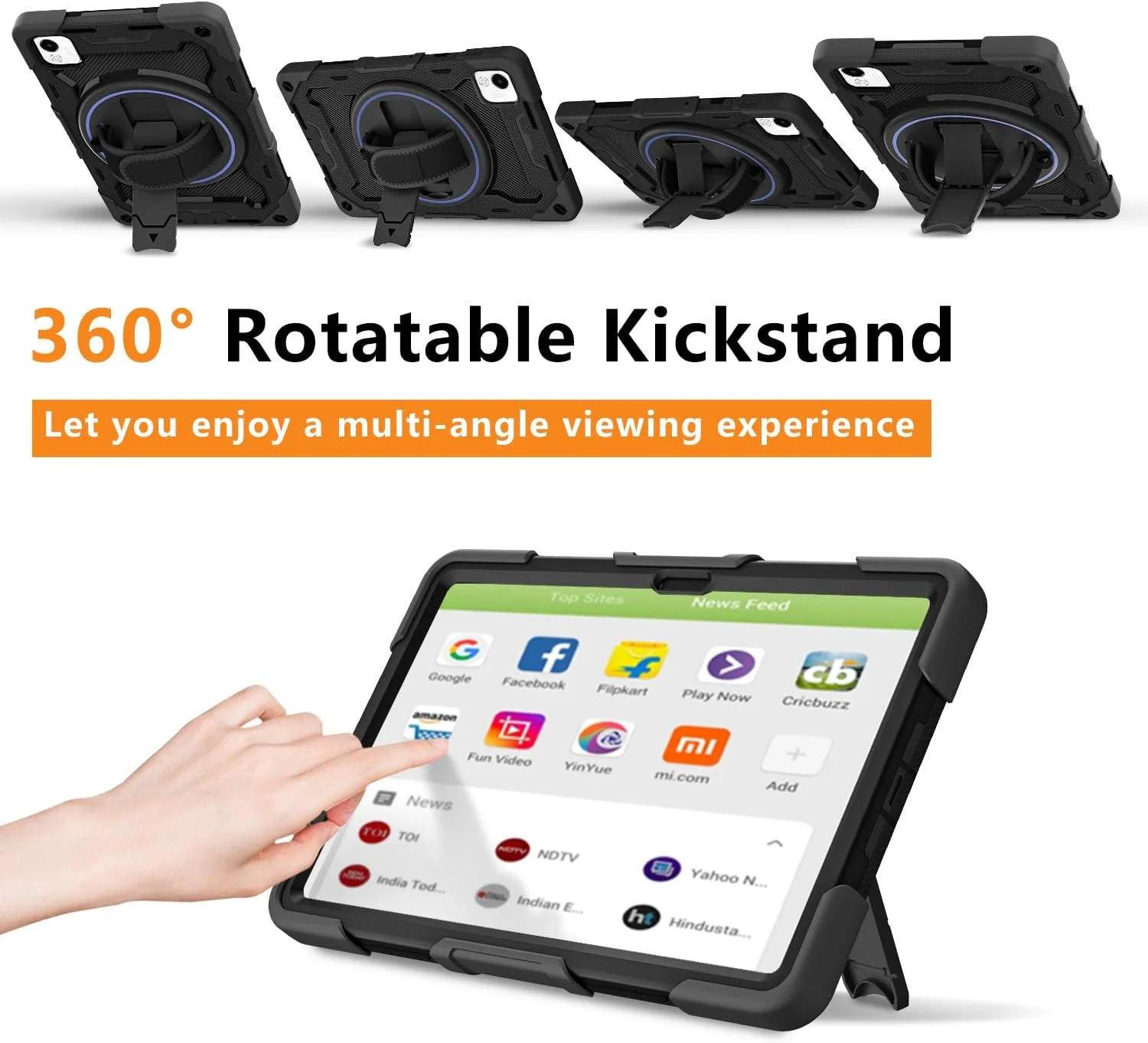 کاور محافظ تبلت آنر پد X9a سایز 11.5 اینچ مدل 2025 به همراه محافظ صفحه نمایش HD، ضد ضربه، مناسب کودکان، دارای استند چرخان 360 درجه، بند شانه و جای قلم، مشکی کاور محافظ تبلت آنر پد X9a سایز 11.5 اینچ مدل 2025 به همراه محافظ صفحه نمایش HD، ضد ضربه، مناسب کودکان، دارای استند چرخان 360 درجه، بند شانه و جای قلم، مشکی
