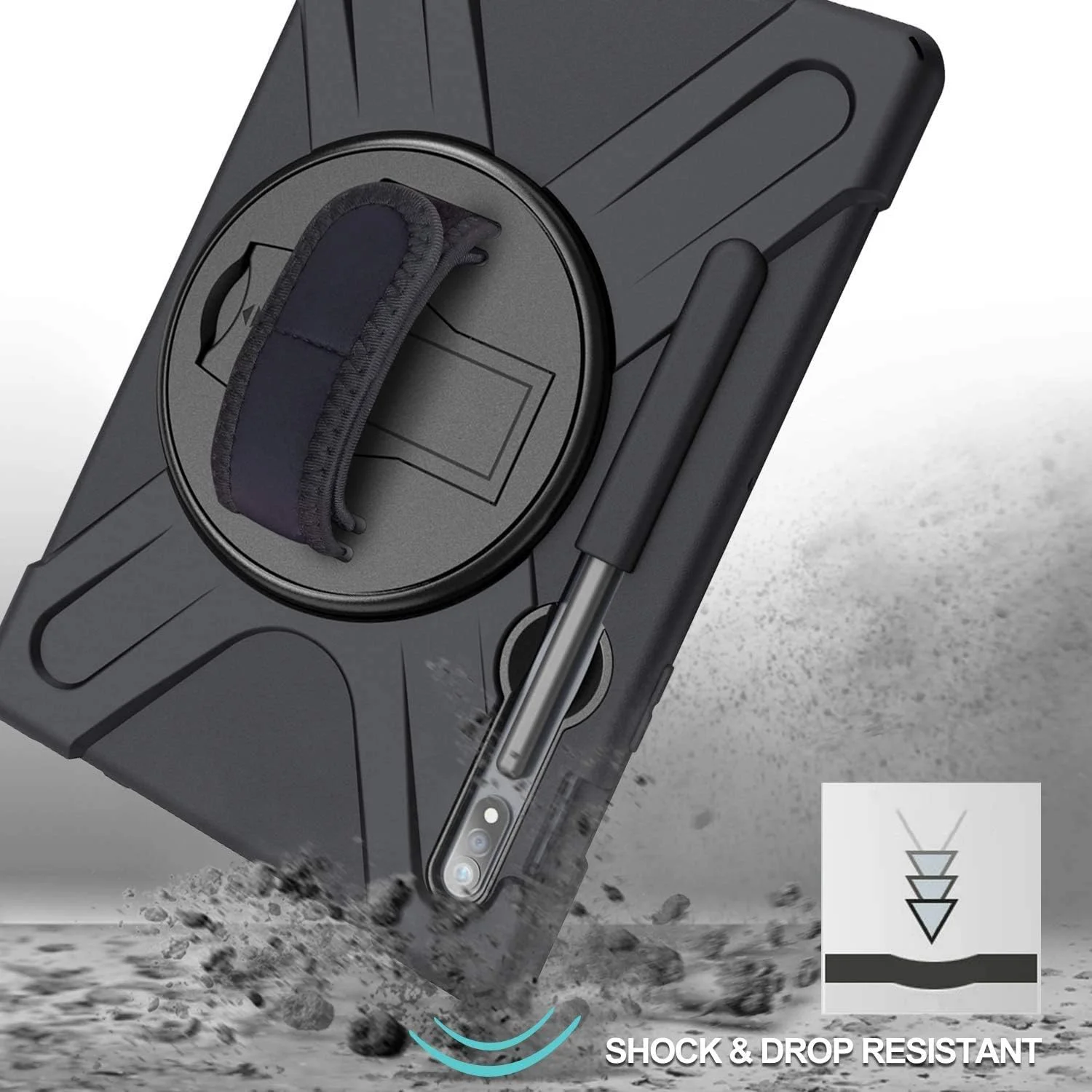 کاور هریزه برای تبلت سامسونگ گلکسی تب S7 مدل SM-T870/T875/T878 | کاور تب S7 سایز 11 اینچ 2020 به همراه جای قلم S | کاور محافظ سیلیکونی مقاوم در برابر ضربه با پایه و بند شانه کاور هریزه برای تبلت سامسونگ گلکسی تب S7 مدل SM-T870/T875/T878 | کاور تب S7 سایز 11 اینچ 2020 به همراه جای قلم S | کاور محافظ سیلیکونی مقاوم در برابر ضربه با پایه و بند شانه