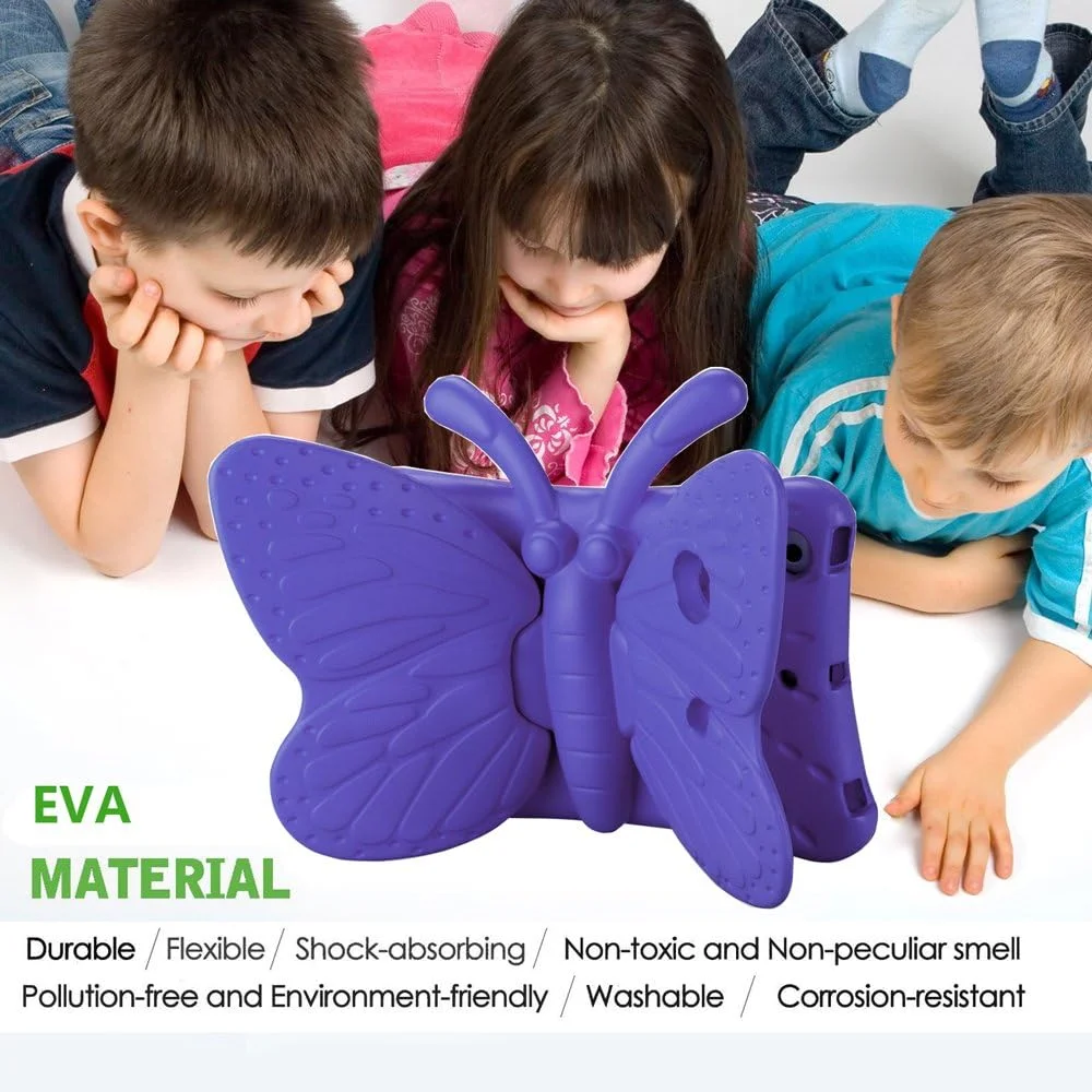 کاور آیپد مینی AWH، کاور آیپد مینی 2، کاور آیپد مینی 4 برای کودکان، بال های پروانه ای دوست داشتنی که به عنوان پایه نگهدارنده تبلت و کاور محافظ برای آیپد مینی 1/2/3/4 - بنفش عمل می کند کاور آیپد مینی AWH، کاور آیپد مینی 2، کاور آیپد مینی 4 برای کودکان، بال های پروانه ای دوست داشتنی که به عنوان پایه نگهدارنده تبلت و کاور محافظ برای آیپد مینی 1/2/3/4 - بنفش عمل می کند