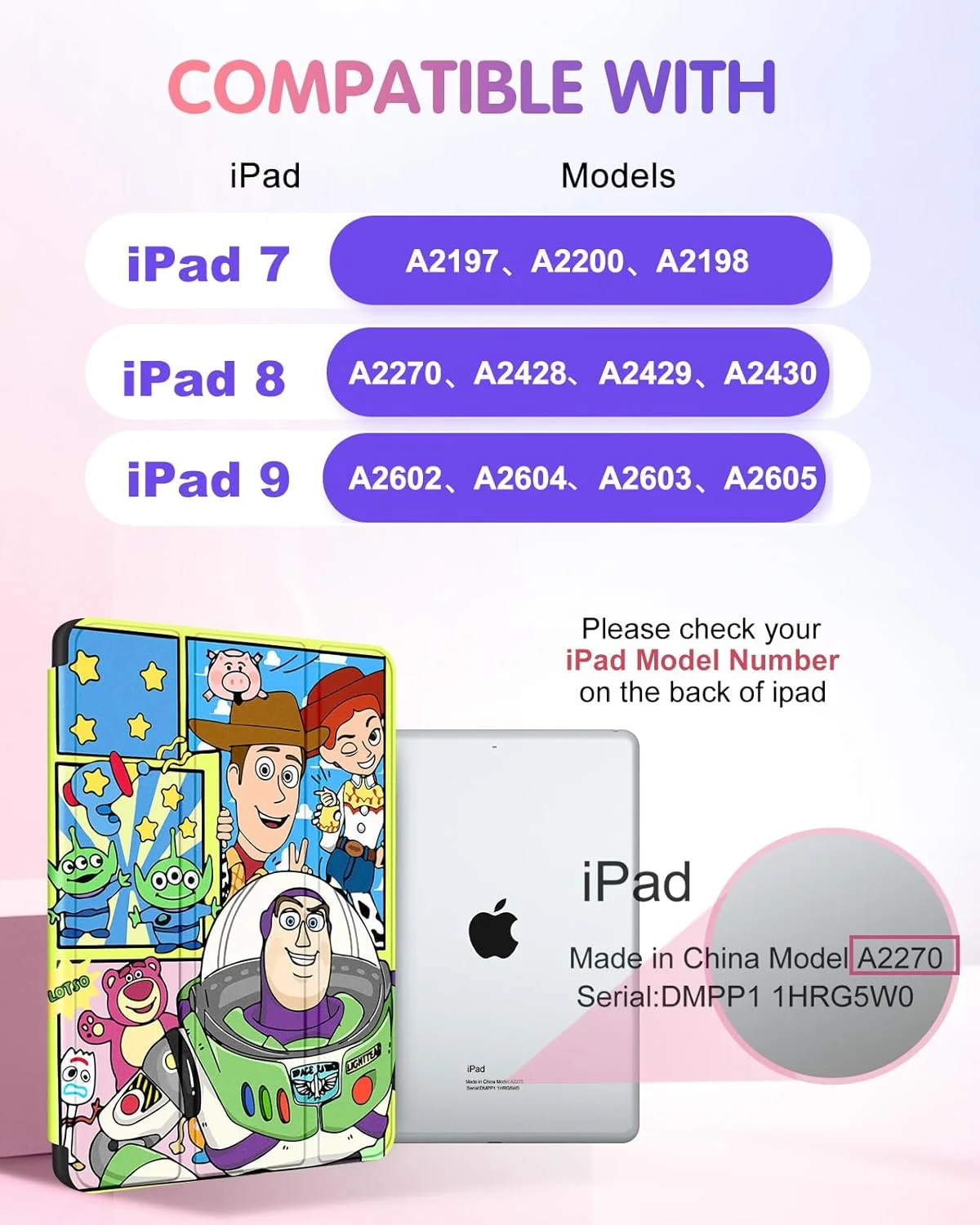 کیف فانتزی مناسب آیپد نسل 9/8/7 با سایز 10.2 اینچ، طرح کارتونی و جذاب برای پسران، دختران، نوجوانان و بانوان، طراحی شیک، استند تاشو با جای قلم برای آیپد اپل نسل 9/8/7، مدل TFamily کیف فانتزی مناسب آیپد نسل 9/8/7 با سایز 10.2 اینچ، طرح کارتونی و جذاب برای پسران، دختران، نوجوانان و بانوان، طراحی شیک، استند تاشو با جای قلم برای آیپد اپل نسل 9/8/7، مدل TFamily