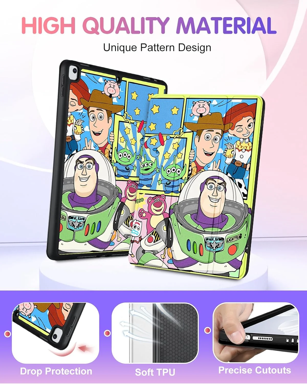 کیف فانتزی مناسب آیپد نسل 9/8/7 با سایز 10.2 اینچ، طرح کارتونی و جذاب برای پسران، دختران، نوجوانان و بانوان، طراحی شیک، استند تاشو با جای قلم برای آیپد اپل نسل 9/8/7، مدل TFamily کیف فانتزی مناسب آیپد نسل 9/8/7 با سایز 10.2 اینچ، طرح کارتونی و جذاب برای پسران، دختران، نوجوانان و بانوان، طراحی شیک، استند تاشو با جای قلم برای آیپد اپل نسل 9/8/7، مدل TFamily