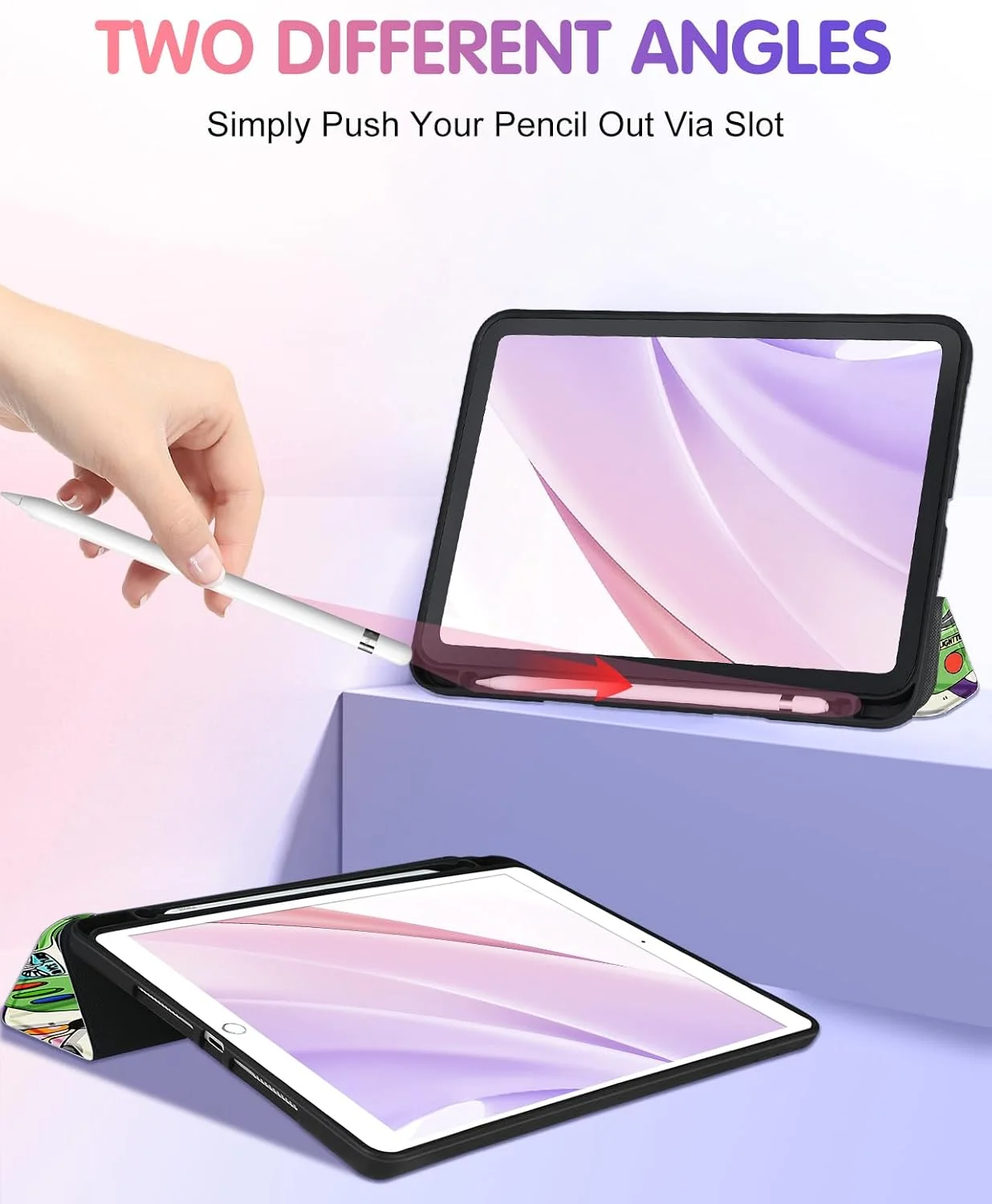 کیف فانتزی مناسب آیپد نسل 9/8/7 با سایز 10.2 اینچ، طرح کارتونی و جذاب برای پسران، دختران، نوجوانان و بانوان، طراحی شیک، استند تاشو با جای قلم برای آیپد اپل نسل 9/8/7، مدل TFamily کیف فانتزی مناسب آیپد نسل 9/8/7 با سایز 10.2 اینچ، طرح کارتونی و جذاب برای پسران، دختران، نوجوانان و بانوان، طراحی شیک، استند تاشو با جای قلم برای آیپد اپل نسل 9/8/7، مدل TFamily