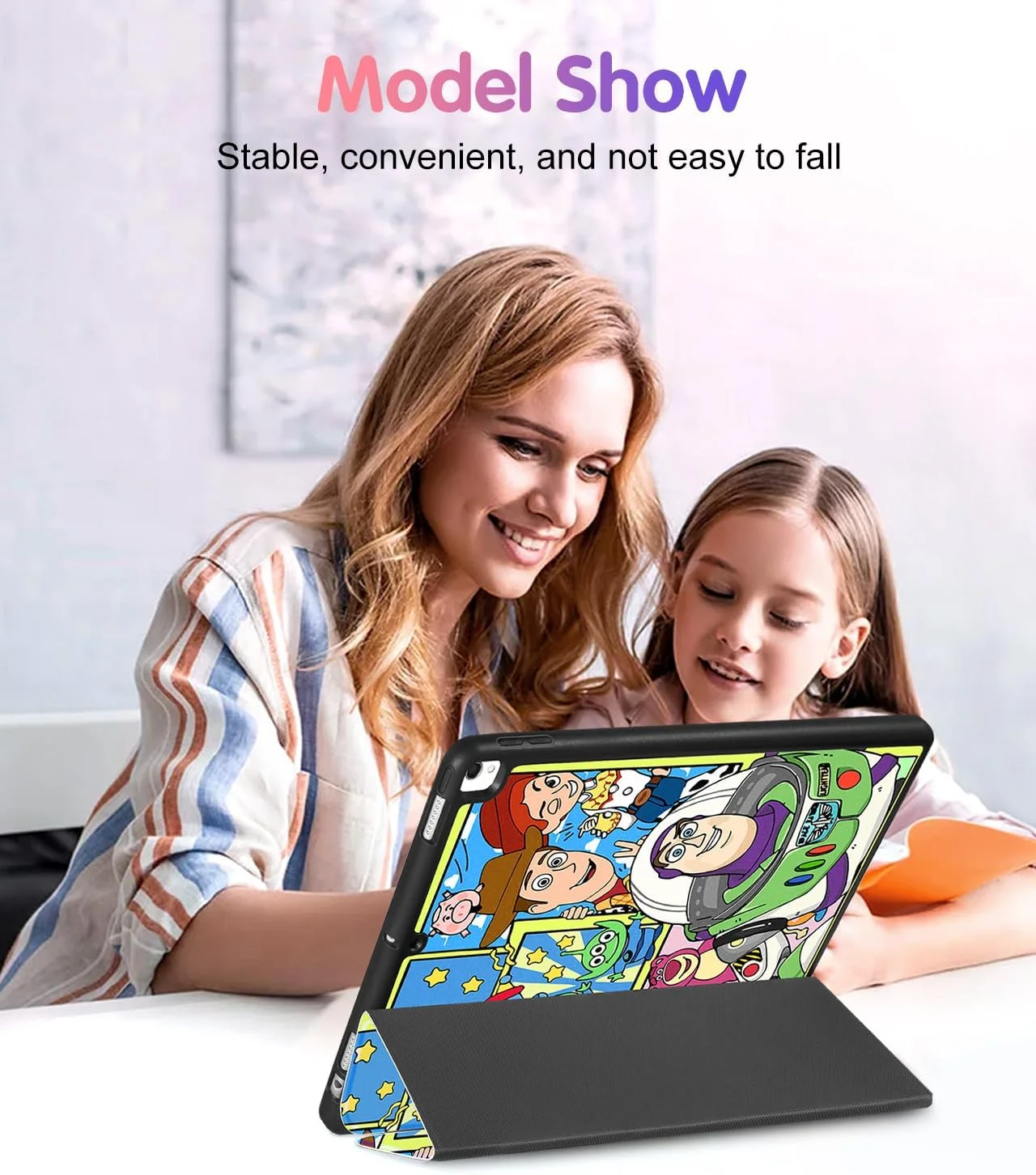 کیف فانتزی مناسب آیپد نسل 9/8/7 با سایز 10.2 اینچ، طرح کارتونی و جذاب برای پسران، دختران، نوجوانان و بانوان، طراحی شیک، استند تاشو با جای قلم برای آیپد اپل نسل 9/8/7، مدل TFamily کیف فانتزی مناسب آیپد نسل 9/8/7 با سایز 10.2 اینچ، طرح کارتونی و جذاب برای پسران، دختران، نوجوانان و بانوان، طراحی شیک، استند تاشو با جای قلم برای آیپد اپل نسل 9/8/7، مدل TFamily