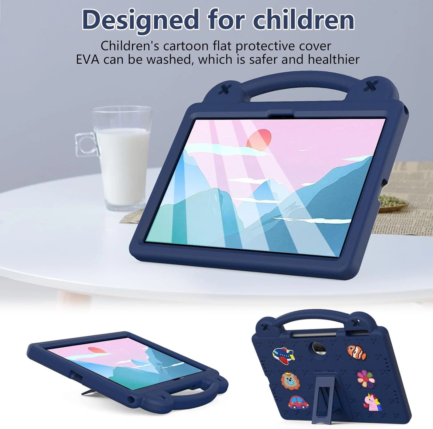 کیف محافظ تبلت آنر پد 9 مدل 2023 با سایز 12.1 اینچ، مناسب کودکان، سبک وزن، ضد ضربه، دارای بند شانه، دسته و پایه (آبی) کیف محافظ تبلت آنر پد 9 مدل 2023 با سایز 12.1 اینچ، مناسب کودکان، سبک وزن، ضد ضربه، دارای بند شانه، دسته و پایه (آبی)