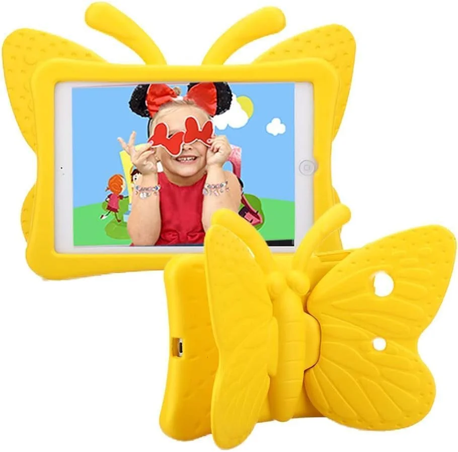کیف آیپد مینی AWH برای کودکان - طراحی پروانه ای زیبا، سبک وزن، ضد ضربه، فوم نرم EVA محافظ تبلت مناسب برای اپل آیپد مینی 1/2/3/4 (زرد) کیف آیپد مینی AWH برای کودکان - طراحی پروانه ای زیبا، سبک وزن، ضد ضربه، فوم نرم EVA محافظ تبلت مناسب برای اپل آیپد مینی 1/2/3/4 (زرد)