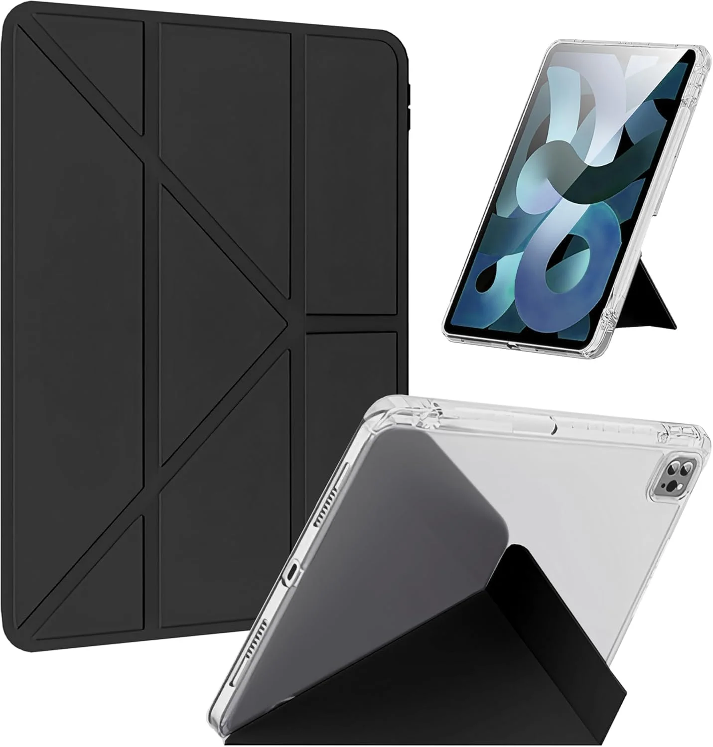 کاور محافظ تبلت سامسونگ گلکسی تب S10 FE / S9 FE 5G با صفحه نمایش 10.9 اینچ / تب S9 با صفحه نمایش 11 اینچ مدل JSUSOU، کاور باریک سه لایه با قابلیت تنظیم چند زاویه دید و عملکرد بیدار/خواب خودکار - مشکی کاور محافظ تبلت سامسونگ گلکسی تب S10 FE / S9 FE 5G با صفحه نمایش 10.9 اینچ / تب S9 با صفحه نمایش 11 اینچ مدل JSUSOU، کاور باریک سه لایه با قابلیت تنظیم چند زاویه دید و عملکرد بیدار/خواب خودکار - مشکی