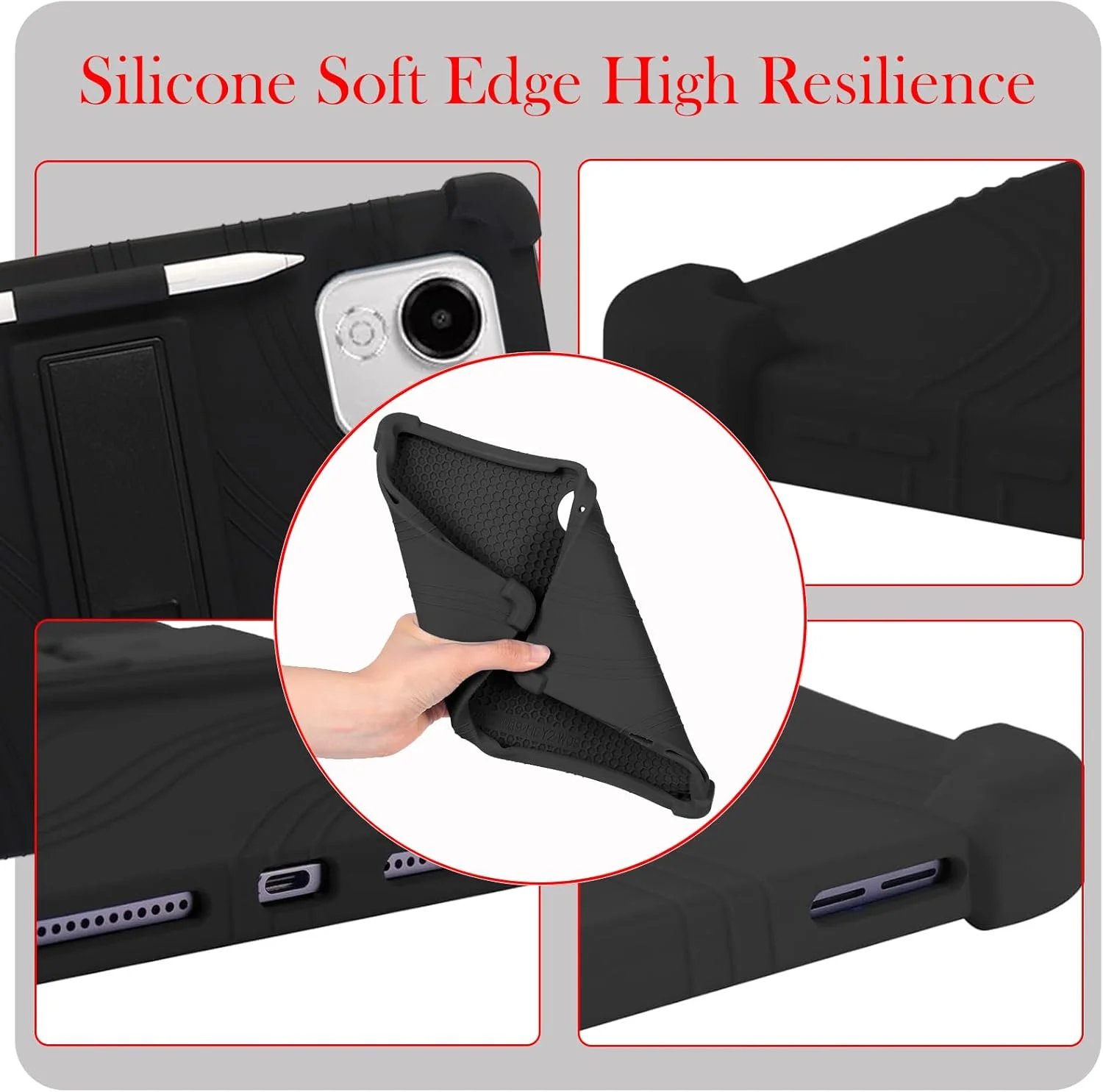 کیف محافظ تبلت HONOR Pad X9a مدل KZIOACSH، مقاوم در برابر ضربه، سیلیکونی نرم و بادوام، پوشش پشتی محکم با گوشههای تقویتشده، سبک وزن، ضد افتادن، دارای پایه قابل تنظیم، مشکی کیف محافظ تبلت HONOR Pad X9a مدل KZIOACSH، مقاوم در برابر ضربه، سیلیکونی نرم و بادوام، پوشش پشتی محکم با گوشههای تقویتشده، سبک وزن، ضد افتادن، دارای پایه قابل تنظیم، مشکی