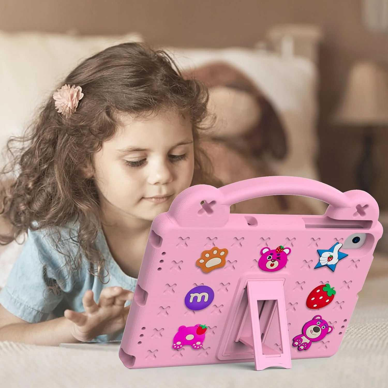 کیف محافظ کودکانه Billionn سازگار با تبلت Lenovo Tab M10 Plus نسل 3 مدل 10.6 اینچی 2022 به همراه دسته، پایه و بند شانه، ضد ضربه برای TB-125F/TB-128F، صورتی-B کیف محافظ کودکانه Billionn سازگار با تبلت Lenovo Tab M10 Plus نسل 3 مدل 10.6 اینچی 2022 به همراه دسته، پایه و بند شانه، ضد ضربه برای TB-125F/TB-128F، صورتی-B