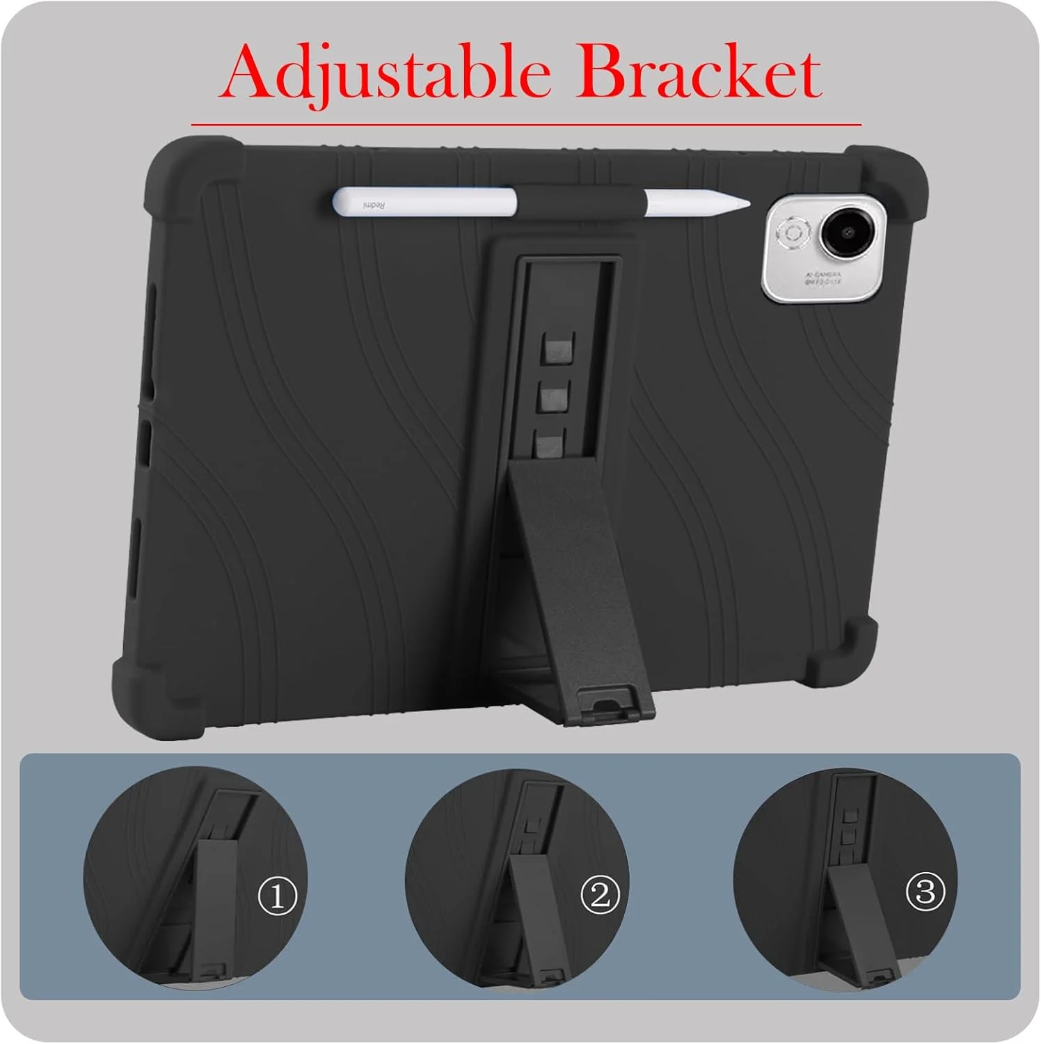 کیف محافظ تبلت HONOR Pad X9a مدل KZIOACSH، مقاوم در برابر ضربه، سیلیکونی نرم و بادوام، پوشش پشتی محکم با گوشههای تقویتشده، سبک وزن، ضد افتادن، دارای پایه قابل تنظیم، مشکی کیف محافظ تبلت HONOR Pad X9a مدل KZIOACSH، مقاوم در برابر ضربه، سیلیکونی نرم و بادوام، پوشش پشتی محکم با گوشههای تقویتشده، سبک وزن، ضد افتادن، دارای پایه قابل تنظیم، مشکی