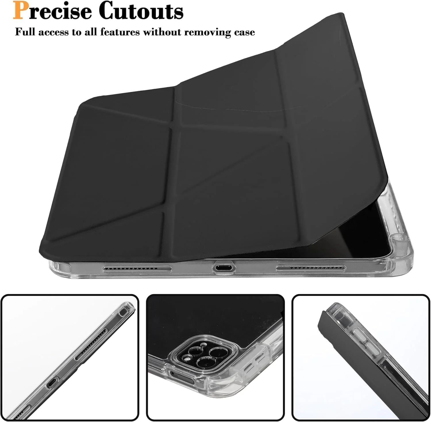 کاور محافظ تبلت سامسونگ گلکسی تب S10 FE / S9 FE 5G با صفحه نمایش 10.9 اینچ / تب S9 با صفحه نمایش 11 اینچ مدل JSUSOU، کاور باریک سه لایه با قابلیت تنظیم چند زاویه دید و عملکرد بیدار/خواب خودکار - مشکی کاور محافظ تبلت سامسونگ گلکسی تب S10 FE / S9 FE 5G با صفحه نمایش 10.9 اینچ / تب S9 با صفحه نمایش 11 اینچ مدل JSUSOU، کاور باریک سه لایه با قابلیت تنظیم چند زاویه دید و عملکرد بیدار/خواب خودکار - مشکی