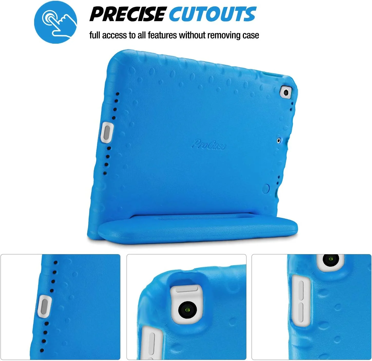 کیف محافظ کودکانه پروکیس مناسب برای آیپد 10.2 اینچی نسل نهم 2021/ نسل هشتم 2020/ نسل هفتم 2019/ آیپد ایر 10.5 اینچی 2019/ آیپد پرو 10.5، کاور سبک وزن و ضد ضربه با دسته تاشو مناسب کودکان برای آیپد 9/8/7 - آبی کیف محافظ کودکانه پروکیس مناسب برای آیپد 10.2 اینچی نسل نهم 2021/ نسل هشتم 2020/ نسل هفتم 2019/ آیپد ایر 10.5 اینچی 2019/ آیپد پرو 10.5، کاور سبک وزن و ضد ضربه با دسته تاشو مناسب کودکان برای آیپد 9/8/7 - آبی