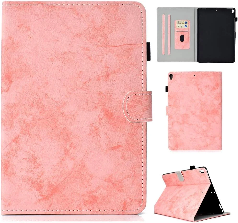 کیف چرمی PU طرح رترو با قفل مغناطیسی و استند و جای کارت برای Apple iPad Pro 10.5 2017 (صورتی) کیف چرمی PU طرح رترو با قفل مغناطیسی و استند و جای کارت برای Apple iPad Pro 10.5 2017 (صورتی)