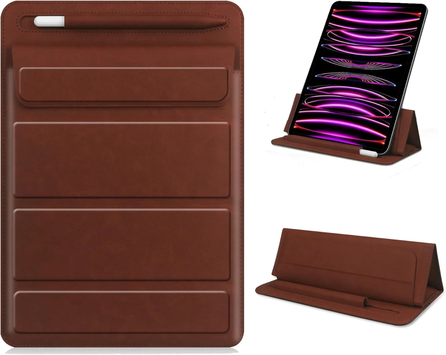 کاور محافظ مغناطیسی فوق العاده نازک برای آیپد 9.7/10.2/10.5/11 اینچ، کاور باریک تبلت با استند و آستر مکش مغناطیسی برای تبلت های اپل