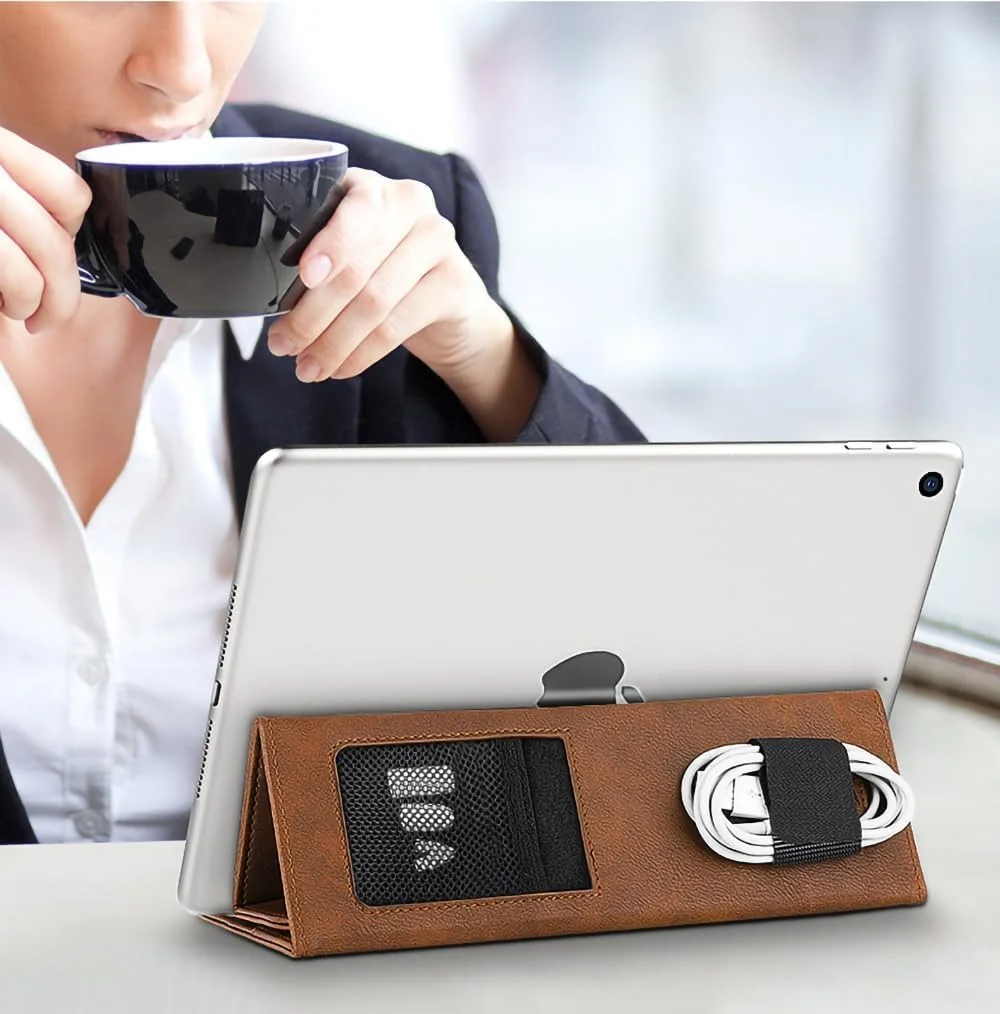 کاور محافظ مغناطیسی فوق العاده نازک برای آیپد 9.7/10.2/10.5/11 اینچ، کاور باریک تبلت با استند و آستر مکش مغناطیسی برای تبلت های اپل