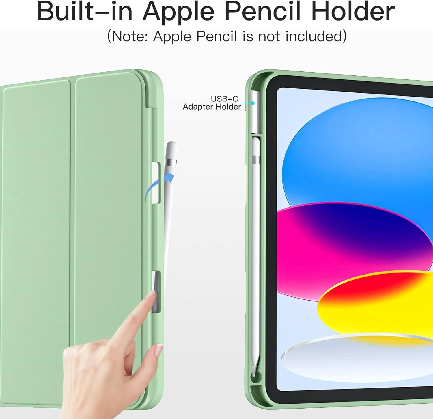 کاور محافظ آیپد نسل 10 مدل 2022 Dirrelo، کاور محافظ نسل 10 با جای قلم، کاور سه لایه استند دار طراحی شده برای آیپد 10.9 اینچی، کاور با قابلیت خواب/بیدار شدن خودکار، سبز نعنایی کاور محافظ آیپد نسل 10 مدل 2022 Dirrelo، کاور محافظ نسل 10 با جای قلم، کاور سه لایه استند دار طراحی شده برای آیپد 10.9 اینچی، کاور با قابلیت خواب/بیدار شدن خودکار، سبز نعنایی