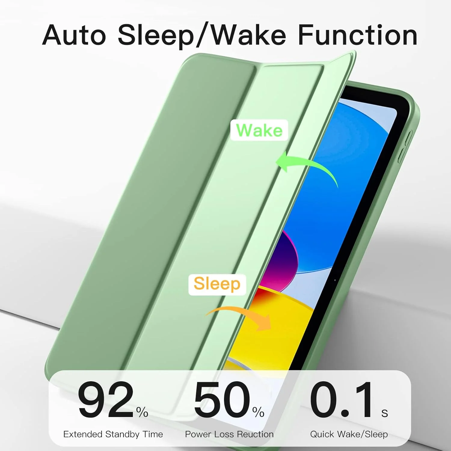 کاور محافظ آیپد نسل 10 مدل 2022 Dirrelo، کاور محافظ نسل 10 با جای قلم، کاور سه لایه استند دار طراحی شده برای آیپد 10.9 اینچی، کاور با قابلیت خواب/بیدار شدن خودکار، سبز نعنایی کاور محافظ آیپد نسل 10 مدل 2022 Dirrelo، کاور محافظ نسل 10 با جای قلم، کاور سه لایه استند دار طراحی شده برای آیپد 10.9 اینچی، کاور با قابلیت خواب/بیدار شدن خودکار، سبز نعنایی