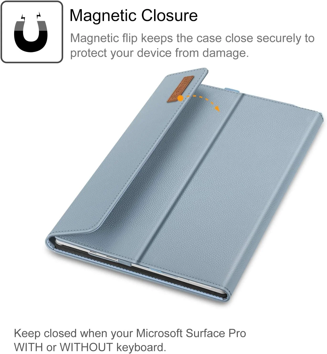 کیف محافظ FINTIE برای مایکروسافت Surface Pro 7+/Surface Pro 7/Pro 6/Pro 5/Pro 4/Pro 3 – کیف محافظ چند زاویه ای قابل تنظیم با بست مغناطیسی و جیب مدارک، آبی یخی کیف محافظ FINTIE برای مایکروسافت Surface Pro 7+/Surface Pro 7/Pro 6/Pro 5/Pro 4/Pro 3 – کیف محافظ چند زاویه ای قابل تنظیم با بست مغناطیسی و جیب مدارک، آبی یخی