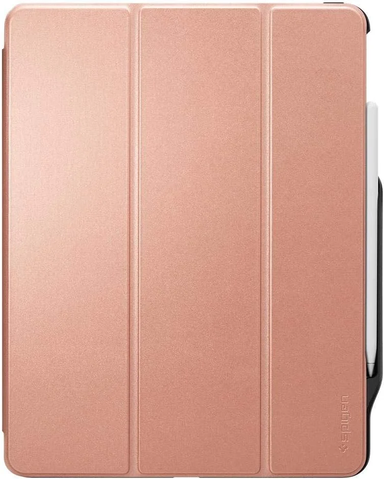 کاور/کیف تبلت Spigen Smart Fold 2 طراحی شده برای Apple iPad Pro 12.9 اینچ (2018) - دارای جایگاه داخلی برای قلم با قابلیت شارژ - رزگلد کاور/کیف تبلت Spigen Smart Fold 2 طراحی شده برای Apple iPad Pro 12.9 اینچ (2018) - دارای جایگاه داخلی برای قلم با قابلیت شارژ - رزگلد