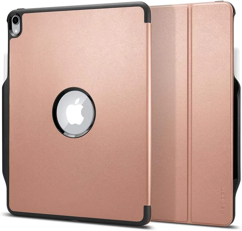 کاور/کیف تبلت Spigen Smart Fold 2 طراحی شده برای Apple iPad Pro 12.9 اینچ (2018) - دارای جایگاه داخلی برای قلم با قابلیت شارژ - رزگلد کاور/کیف تبلت Spigen Smart Fold 2 طراحی شده برای Apple iPad Pro 12.9 اینچ (2018) - دارای جایگاه داخلی برای قلم با قابلیت شارژ - رزگلد