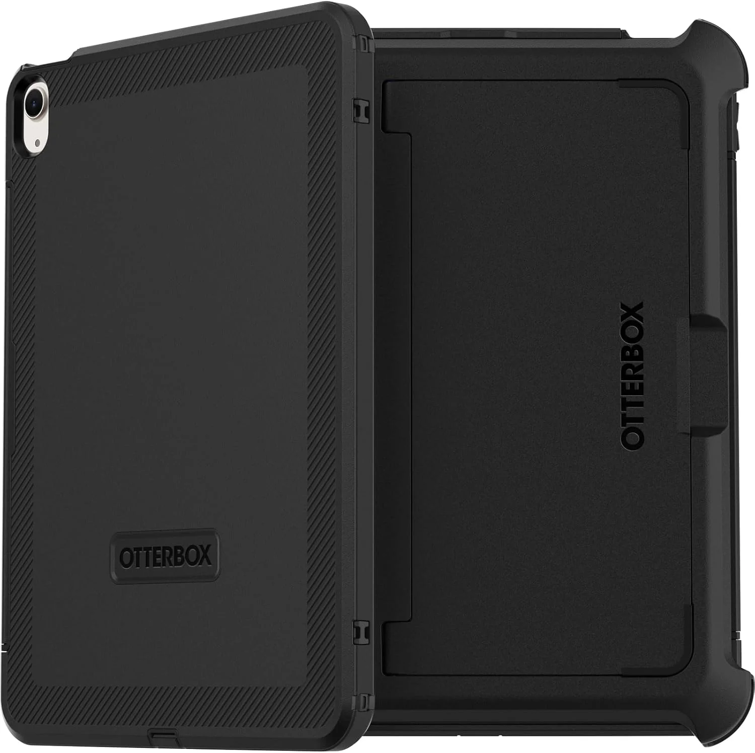 محافظ ضد ضربه OtterBox Defender مناسب برای آیپد ایر 11 اینچ (2024) و آیپد ایر 10.9 اینچ (2022/2020)، با محافظ صفحه نمایش داخلی، تست شده 2 برابر استاندارد نظامی، پشت