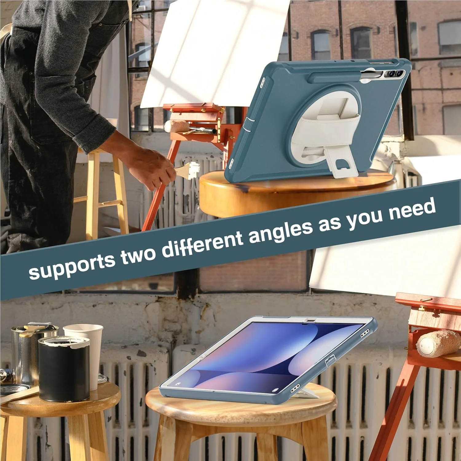 کاور محافظ تبلت سامسونگ گلکسی تب اس 10 پلاس/اس 9 اف ای پلاس/اس 9 پلاس/اس 8 پلاس/اس 7 اف ای/اس 7 پلاس 12.4 اینچ Junfire، کاور محافظ ضد ضربه کودکانه با محافظ صفحه نمایش، پایه نگهدارنده، بند دستی و جای قلم برای تبلت اس 9 اف ای پلاس/اس 9 پلاس - آبی کاور محافظ تبلت سامسونگ گلکسی تب اس 10 پلاس/اس 9 اف ای پلاس/اس 9 پلاس/اس 8 پلاس/اس 7 اف ای/اس 7 پلاس 12.4 اینچ Junfire، کاور محافظ ضد ضربه کودکانه با محافظ صفحه نمایش، پایه نگهدارنده، بند دستی و جای قلم برای تبلت اس 9 اف ای پلاس/اس 9 پلاس - آبی