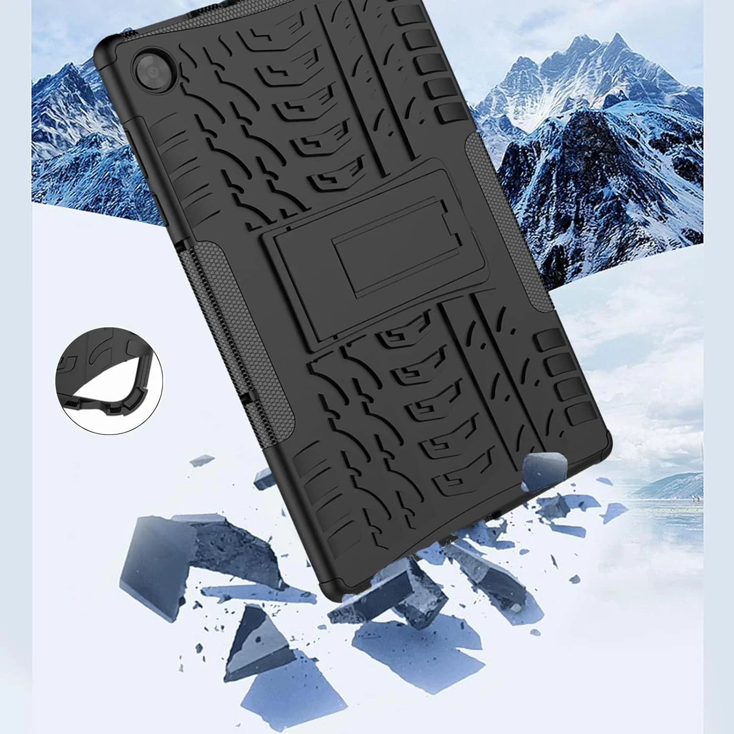 SYOSI Tablet Case for Lenovo Tab M10 HD 2nd Gen 10.1 Inch EVA Shockproof Tough Heavy-Duty Armor, Anti-Drop Double Protective Cover with Stand for Lenovo Tab M10 HD 2020 TB-X306F/TB-X306X (Black) SYOSI Tablet Case for Lenovo Tab M10 HD 2nd Gen 10.1 Inch EVA Shockproof Tough Heavy-Duty Armor, Anti-Drop Double Protective Cover with Stand for Lenovo Tab M10 HD 2020 TB-X306F/TB-X306X (Black)