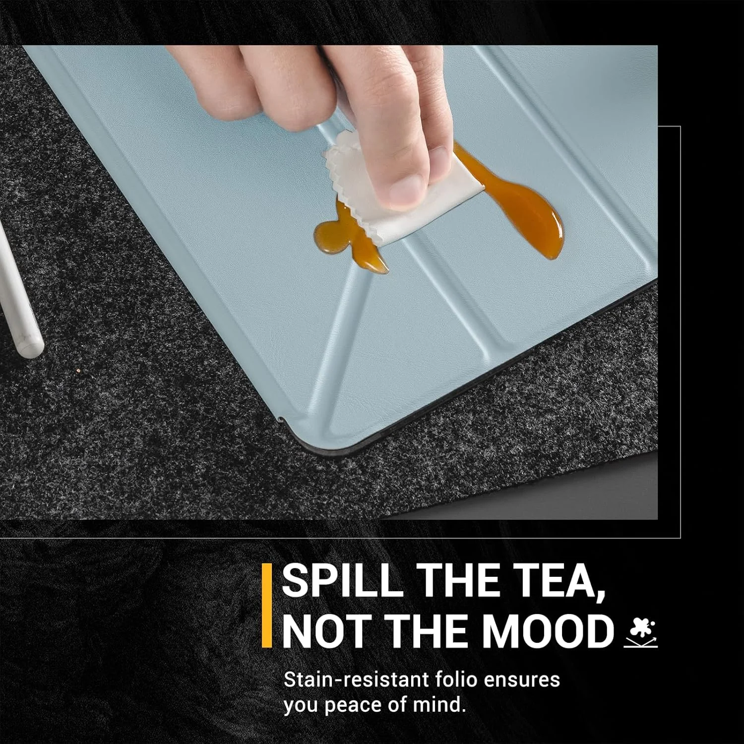 MAGEASY Case for iPad Pro 11" - Folio Case with Multi-Angle Stand, Apple Pencil Holder, Stain-Resistant, Compatible with iPad Pro 11'' (2018-2022) & iPad Air (5th/4th Gen) - Facet | Black MAGEASY Case for iPad Pro 11" - Folio Case with Multi-Angle Stand, Apple Pencil Holder, Stain-Resistant, Compatible with iPad Pro 11'' (2018-2022) & iPad Air (5th/4th Gen) - Facet | Black