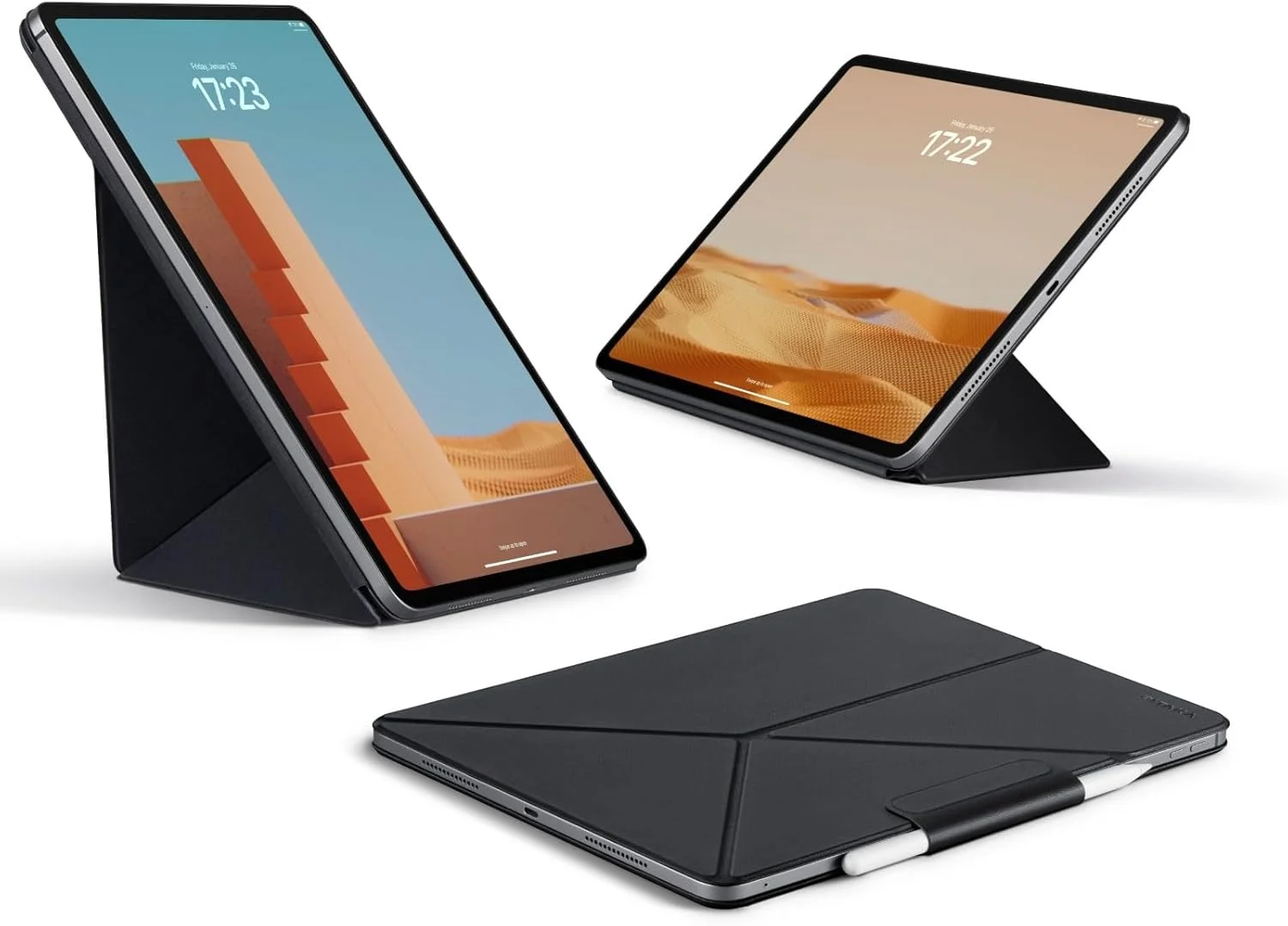 کیف آیپد پرو 11 اینچی PITAKA، فولیو چند لایه با نگهدارنده مغناطیسی اپل پنسل، سبک وزن، سازگار با آیپد پرو 11 اینچی (2022/2021/2020/2018) و آیپد ایر (نسل 5/4) - مشکی کیف آیپد پرو 11 اینچی PITAKA، فولیو چند لایه با نگهدارنده مغناطیسی اپل پنسل، سبک وزن، سازگار با آیپد پرو 11 اینچی (2022/2021/2020/2018) و آیپد ایر (نسل 5/4) - مشکی