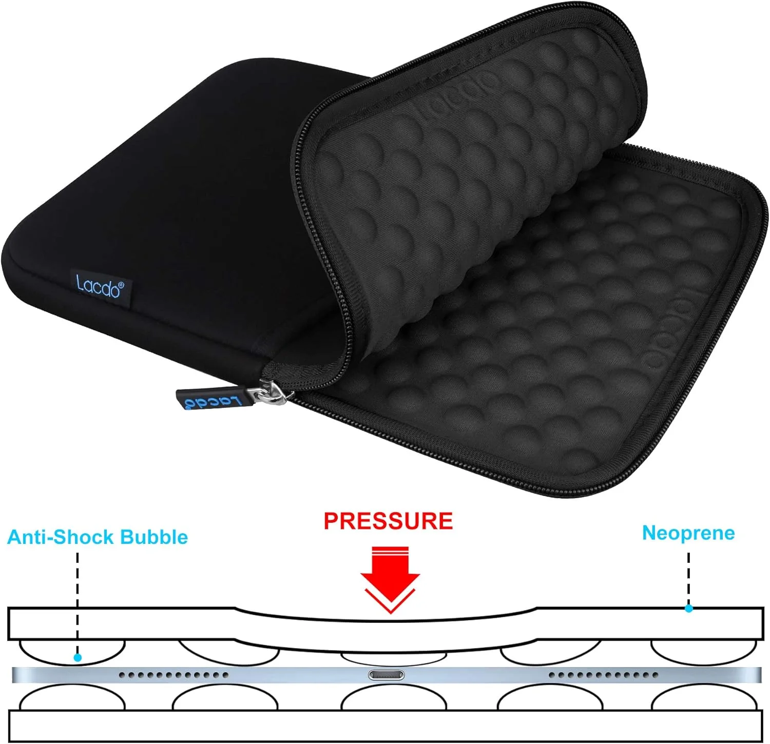 کیف محافظ آیپد مینی 7، کیف آیپد مینی، کیف ضربه گیر تبلت Lacdo برای آیپد مینی 7، 6، 5، 4، 3، 2 / سامسونگ گلکسی تب A7 لایت 8.7 اینچ / تب A 8.0 اینچ، کیف محافظ آیپد مینی، مشکی/مشکی کیف محافظ آیپد مینی 7، کیف آیپد مینی، کیف ضربه گیر تبلت Lacdo برای آیپد مینی 7، 6، 5، 4، 3، 2 / سامسونگ گلکسی تب A7 لایت 8.7 اینچ / تب A 8.0 اینچ، کیف محافظ آیپد مینی، مشکی/مشکی