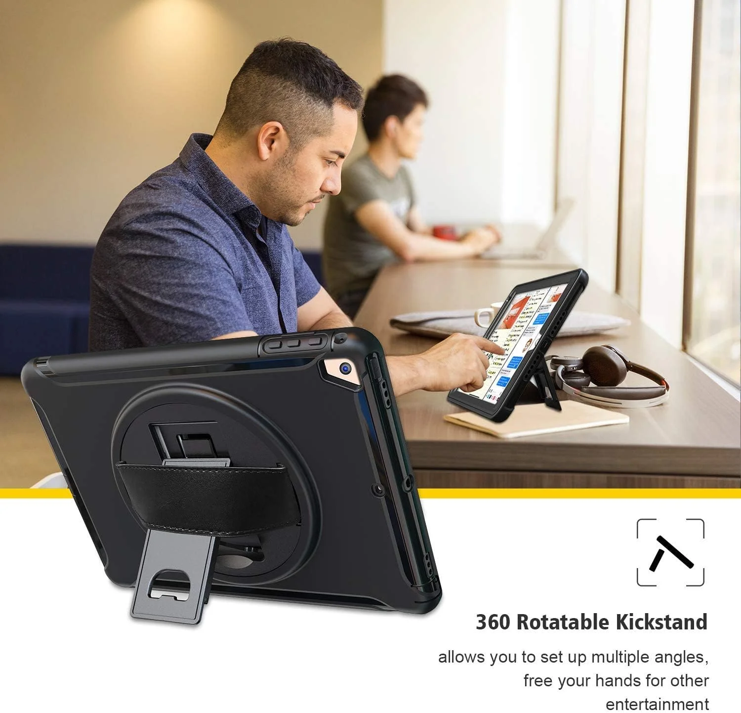 کاور مقاوم SwooK AWH برای آیپد 9.7 اینچی A1893 آیپد 6 نسل ششم، ضد ضربه، پوشش مقاوم در برابر ضربه، کاور مقاوم آیپد با پایه، کاور محافظ کامل بدنه برای کودکان، سرمه ای. کاور مقاوم SwooK AWH برای آیپد 9.7 اینچی A1893 آیپد 6 نسل ششم، ضد ضربه، پوشش مقاوم در برابر ضربه، کاور مقاوم آیپد با پایه، کاور محافظ کامل بدنه برای کودکان، سرمه ای.