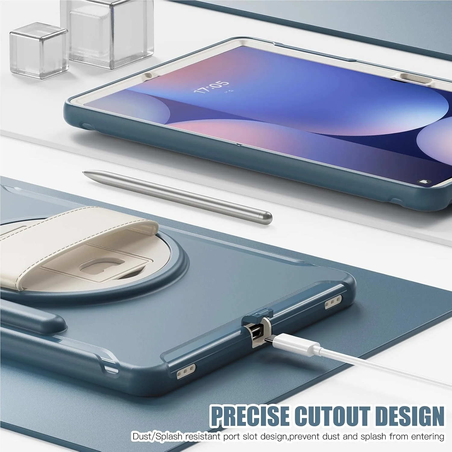 کاور محافظ تبلت سامسونگ گلکسی تب اس 10 پلاس/اس 9 اف ای پلاس/اس 9 پلاس/اس 8 پلاس/اس 7 اف ای/اس 7 پلاس 12.4 اینچ Junfire، کاور محافظ ضد ضربه کودکانه با محافظ صفحه نمایش، پایه نگهدارنده، بند دستی و جای قلم برای تبلت اس 9 اف ای پلاس/اس 9 پلاس - آبی کاور محافظ تبلت سامسونگ گلکسی تب اس 10 پلاس/اس 9 اف ای پلاس/اس 9 پلاس/اس 8 پلاس/اس 7 اف ای/اس 7 پلاس 12.4 اینچ Junfire، کاور محافظ ضد ضربه کودکانه با محافظ صفحه نمایش، پایه نگهدارنده، بند دستی و جای قلم برای تبلت اس 9 اف ای پلاس/اس 9 پلاس - آبی