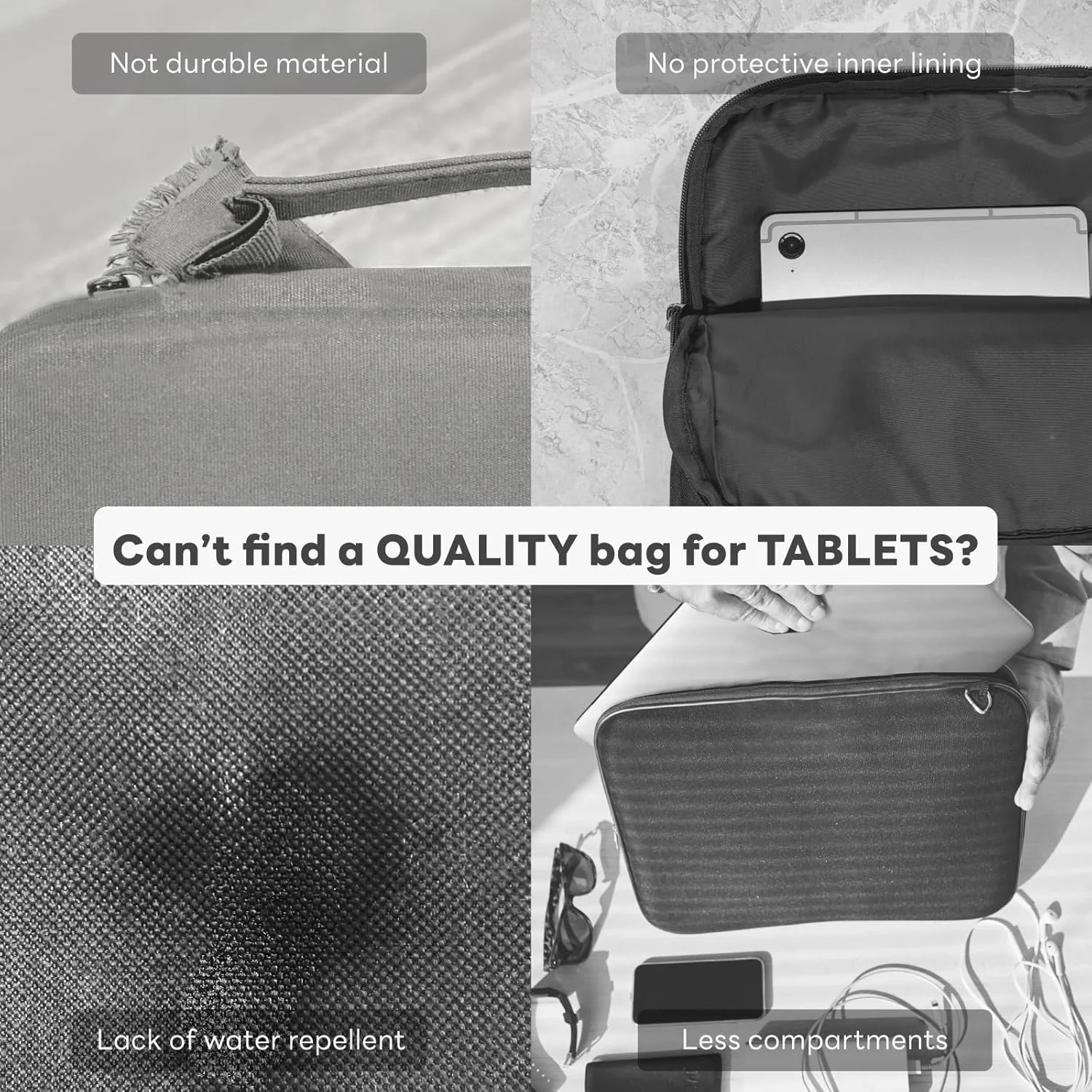 کیف حمل تبلت باریک و ضد آب eiP سایز 13 اینچ، کیف آستین دسته دار برای آیپد پرو M4 13 اینچ، آیپد ایر 13 اینچ، آیپد پرو 12.9 اینچ، مک بوک ایر 13 اینچ، مناسب برای کیبورد و قلم، مشکی کیف حمل تبلت باریک و ضد آب eiP سایز 13 اینچ، کیف آستین دسته دار برای آیپد پرو M4 13 اینچ، آیپد ایر 13 اینچ، آیپد پرو 12.9 اینچ، مک بوک ایر 13 اینچ، مناسب برای کیبورد و قلم، مشکی