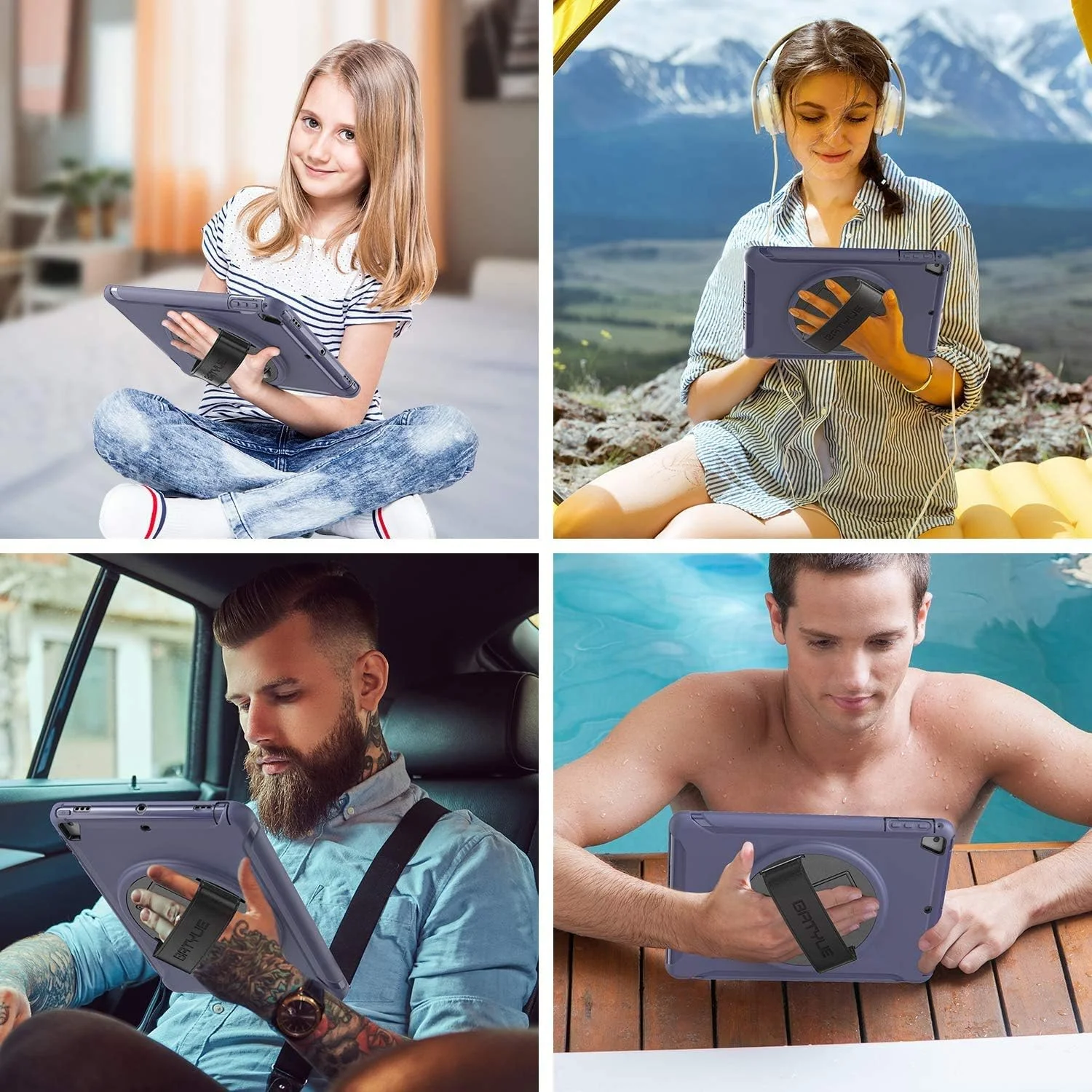 کاور مقاوم SwooK AWH برای آیپد 9.7 اینچی A1893 آیپد 6 نسل ششم، ضد ضربه، پوشش مقاوم در برابر ضربه، کاور مقاوم آیپد با پایه، کاور محافظ کامل بدنه برای کودکان، سرمه ای. کاور مقاوم SwooK AWH برای آیپد 9.7 اینچی A1893 آیپد 6 نسل ششم، ضد ضربه، پوشش مقاوم در برابر ضربه، کاور مقاوم آیپد با پایه، کاور محافظ کامل بدنه برای کودکان، سرمه ای.