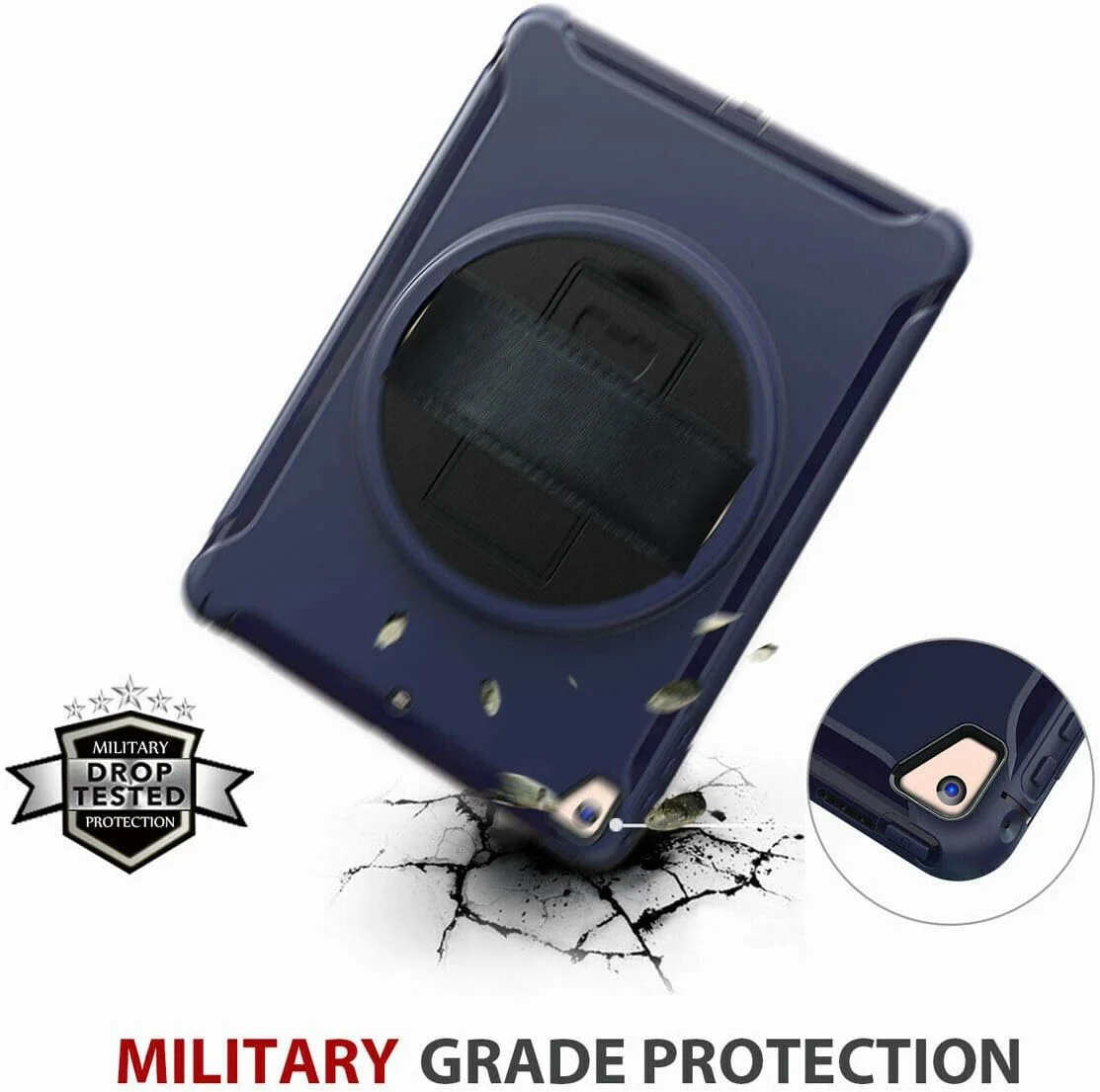 کاور مقاوم SwooK AWH برای آیپد 9.7 اینچی A1893 آیپد 6 نسل ششم، ضد ضربه، پوشش مقاوم در برابر ضربه، کاور مقاوم آیپد با پایه، کاور محافظ کامل بدنه برای کودکان، سرمه ای. کاور مقاوم SwooK AWH برای آیپد 9.7 اینچی A1893 آیپد 6 نسل ششم، ضد ضربه، پوشش مقاوم در برابر ضربه، کاور مقاوم آیپد با پایه، کاور محافظ کامل بدنه برای کودکان، سرمه ای.