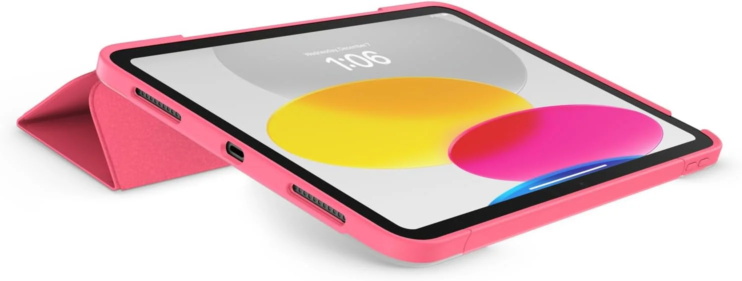 کیف کلاسوری OtterBox سری Folio مناسب برای آیپد نسل دهم 2022، آیپد نسل یازدهم 2025 (A16)، ضد ضربه، ضد سقوط، کیف کلاسوری محافظ فوق العاده باریک، رنگ Rouge Powder کیف کلاسوری OtterBox سری Folio مناسب برای آیپد نسل دهم 2022، آیپد نسل یازدهم 2025 (A16)، ضد ضربه، ضد سقوط، کیف کلاسوری محافظ فوق العاده باریک، رنگ Rouge Powder