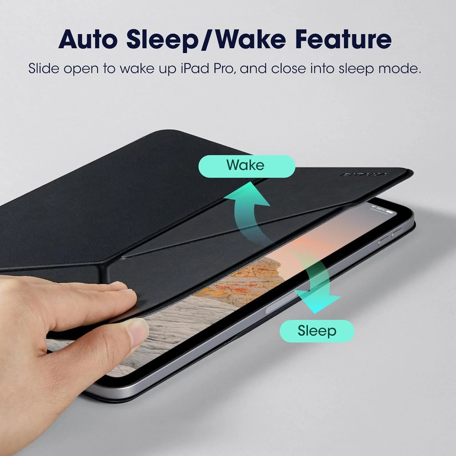 کیف آیپد پرو 11 اینچی PITAKA، فولیو چند لایه با نگهدارنده مغناطیسی اپل پنسل، سبک وزن، سازگار با آیپد پرو 11 اینچی (2022/2021/2020/2018) و آیپد ایر (نسل 5/4) - مشکی کیف آیپد پرو 11 اینچی PITAKA، فولیو چند لایه با نگهدارنده مغناطیسی اپل پنسل، سبک وزن، سازگار با آیپد پرو 11 اینچی (2022/2021/2020/2018) و آیپد ایر (نسل 5/4) - مشکی