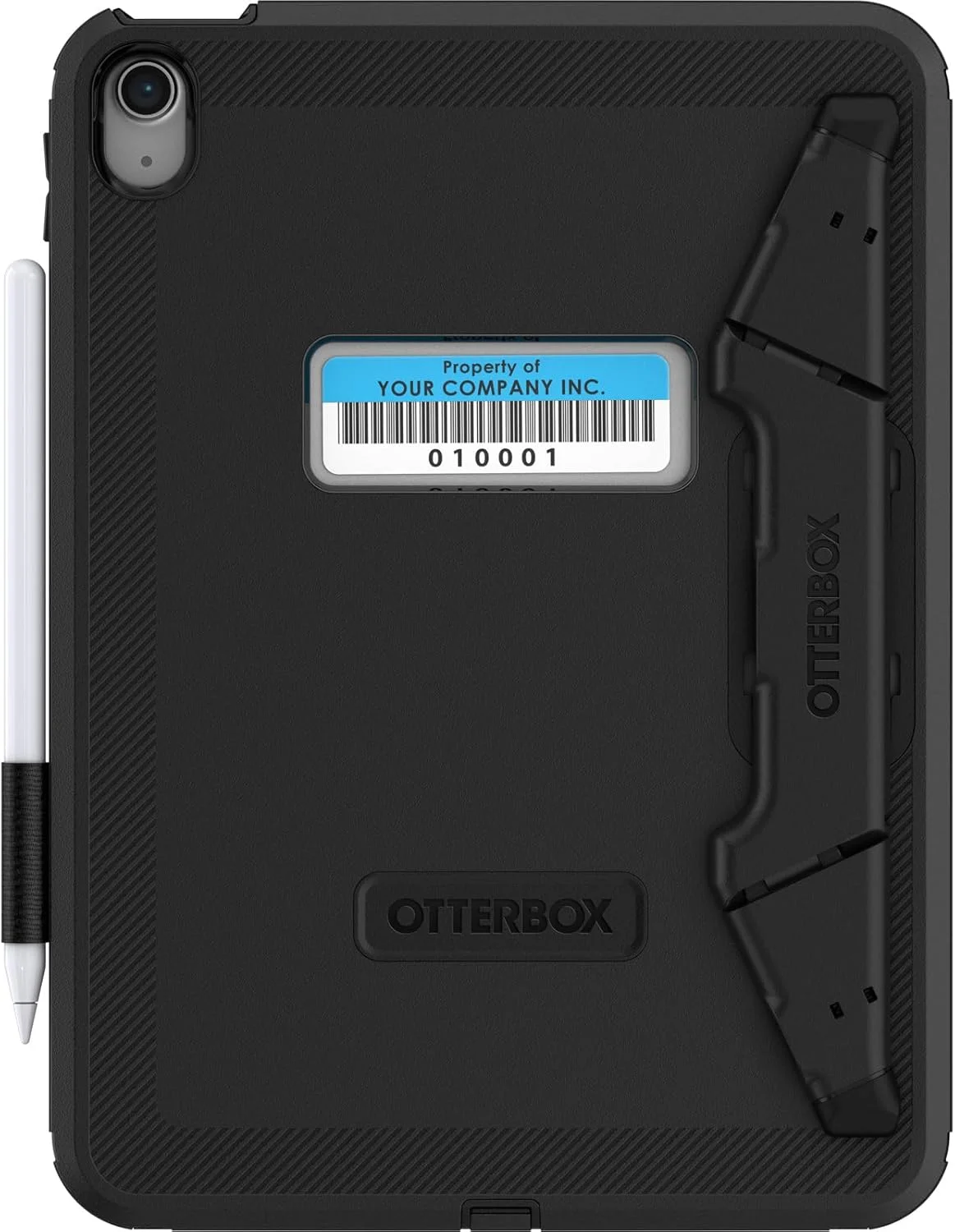 محافظ تبلت OtterBox Defender با پایه برای آیپد نسل دهم 2022 و نسل یازدهم 2025 (A16)، قاب محافظ با محافظ صفحه نمایش داخلی، تست شده 2 برابر استاندارد نظامی، مشکی، بدون بسته بندی خرده فروشی