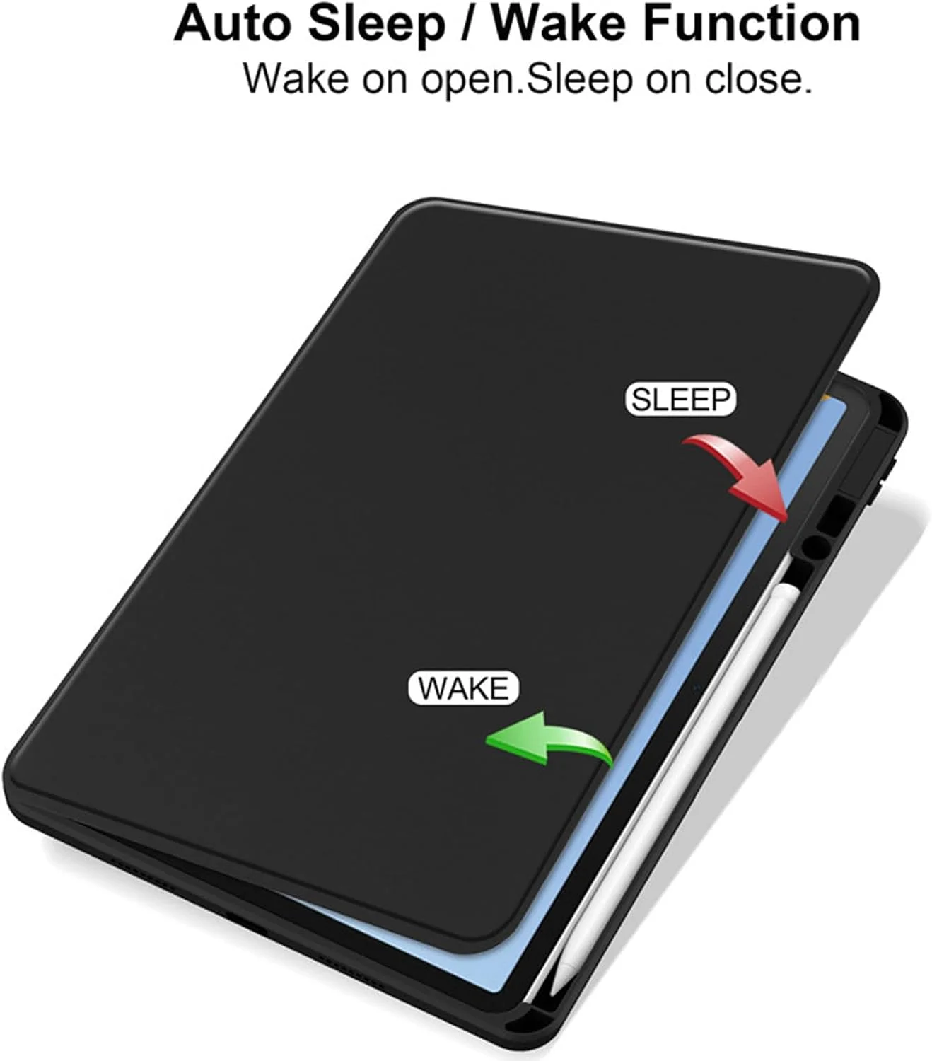 کاور تبلت Moninsta سازگار با HUAWEI MatePad 11.5"S 2024 (11.5 اینچ)، کاور محافظ چند زاویه ای اکریلیک شفاف PC سخت با نگهدارنده قلم (مشکی)