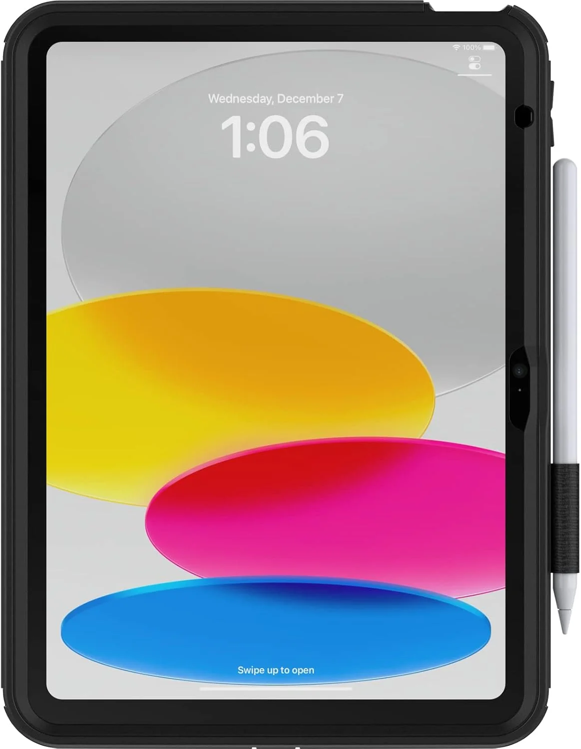 محافظ تبلت OtterBox Defender با پایه برای آیپد نسل دهم 2022 و نسل یازدهم 2025 (A16)، قاب محافظ با محافظ صفحه نمایش داخلی، تست شده 2 برابر استاندارد نظامی، مشکی، بدون بسته بندی خرده فروشی