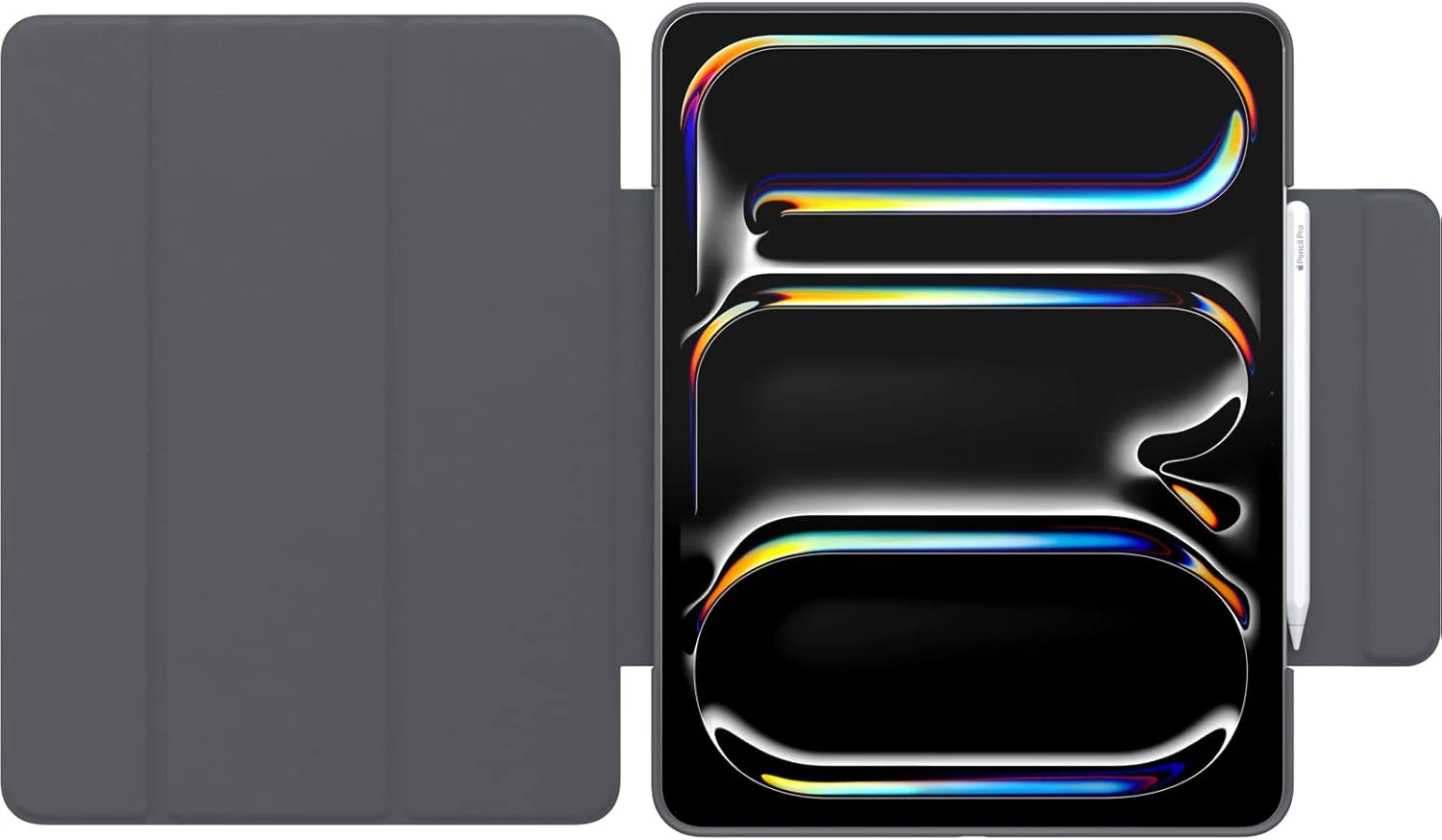 کیف کلاسوری OtterBox Symmetry برای آیپد پرو ۱۳ اینچی (۲۰۲۴)، مقاوم در برابر ضربه و سقوط، کیف کلاسوری محافظ باریک، مشکی